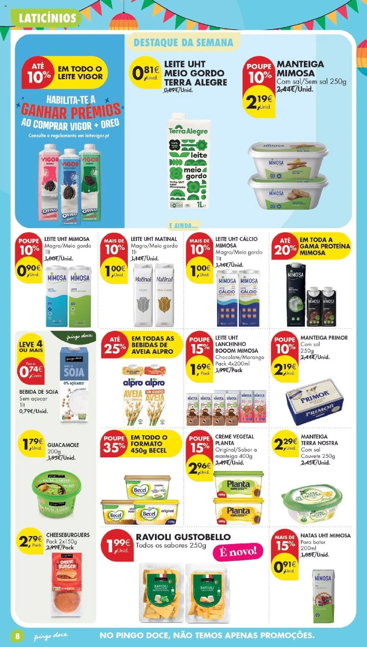 Pingo Doce Poupe Esta Semana Madeira │ válido de 16.06.2026 | Página: 8 | Produtos: Soja, Cálcio, Sal, Proteina