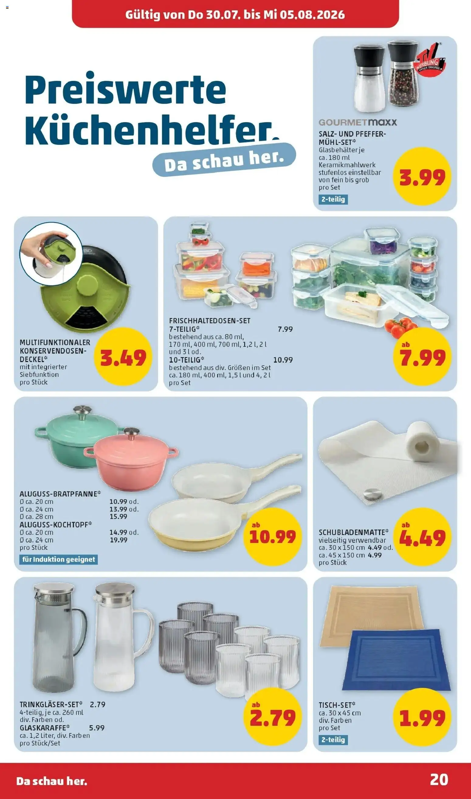 Penny Markt Die ganze Woche sparen - Wien gültig ab 30.07.2026 | Seite: 20 | Produkte: Salz, Pfeffer