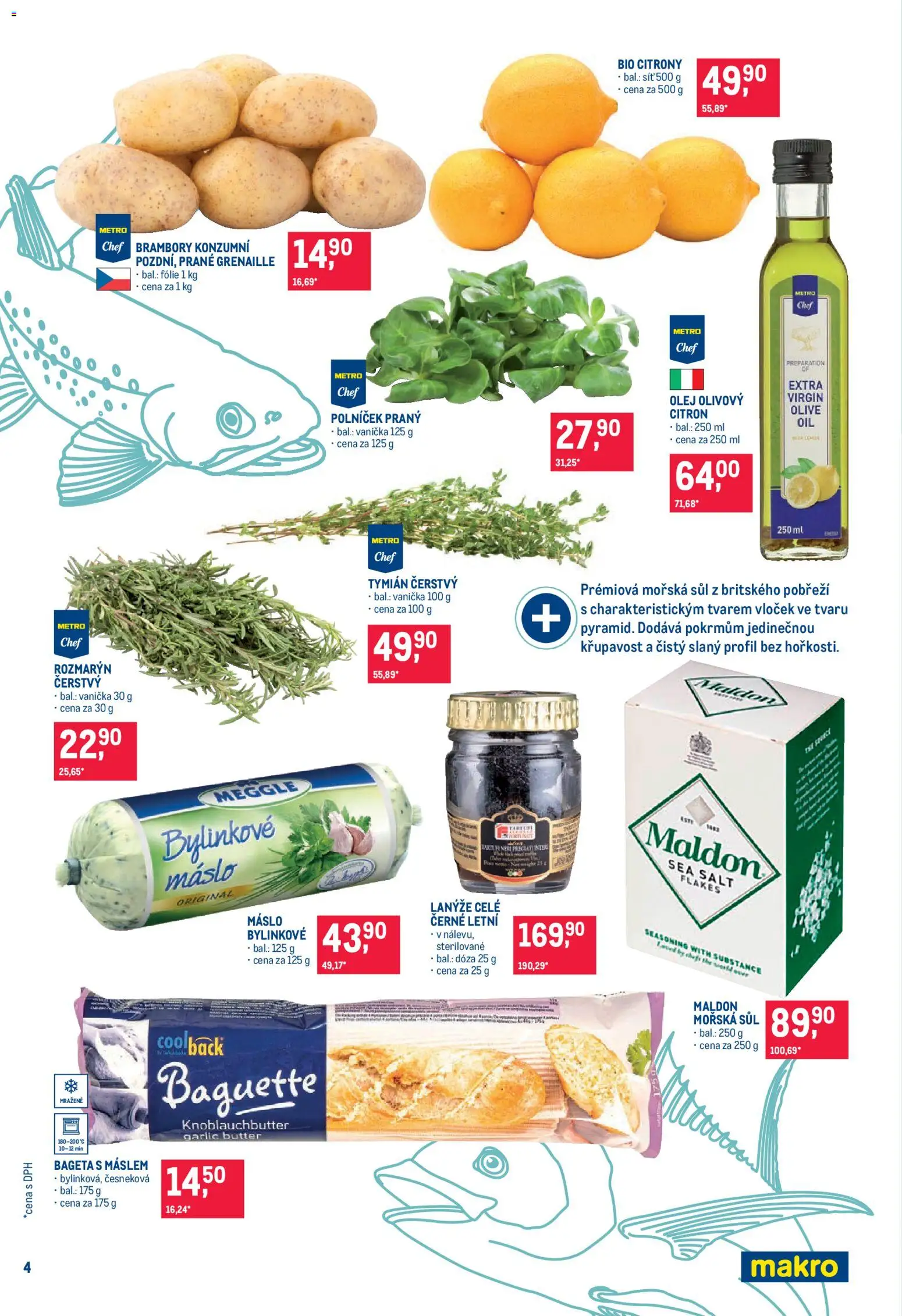 Makro leták - Pro milovníky jídla od 03.06.2026 | Strana: 4 | Produkty: Bio citrony, Máslo, Brambory, Citróny