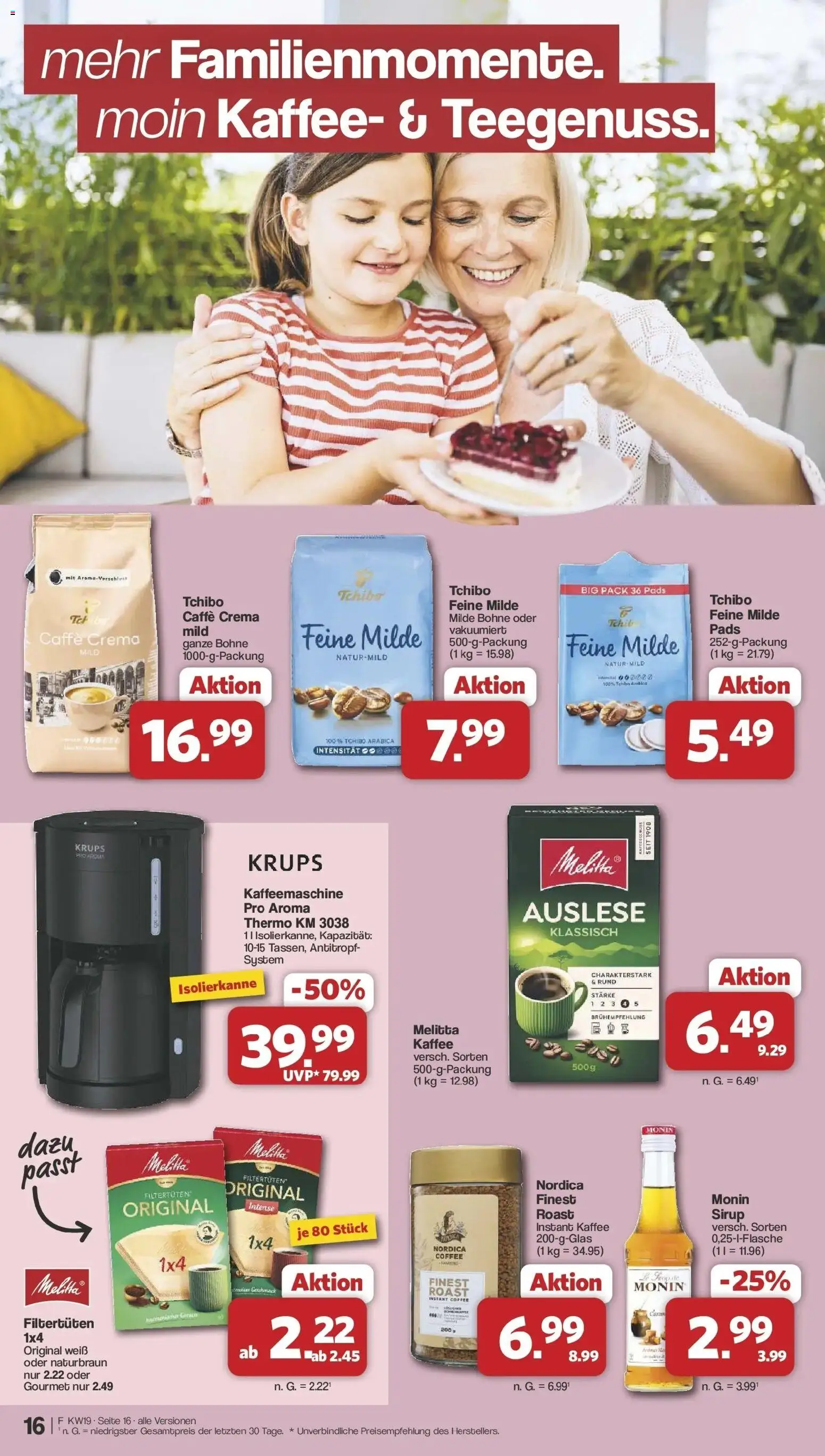Famila Nordwest - Famila: Wochenangebote – gültig ab 03.05.2026 | Seite: 16 | Produkte: Krups, Kaffeemaschine, Melitta kaffee, Kaffee