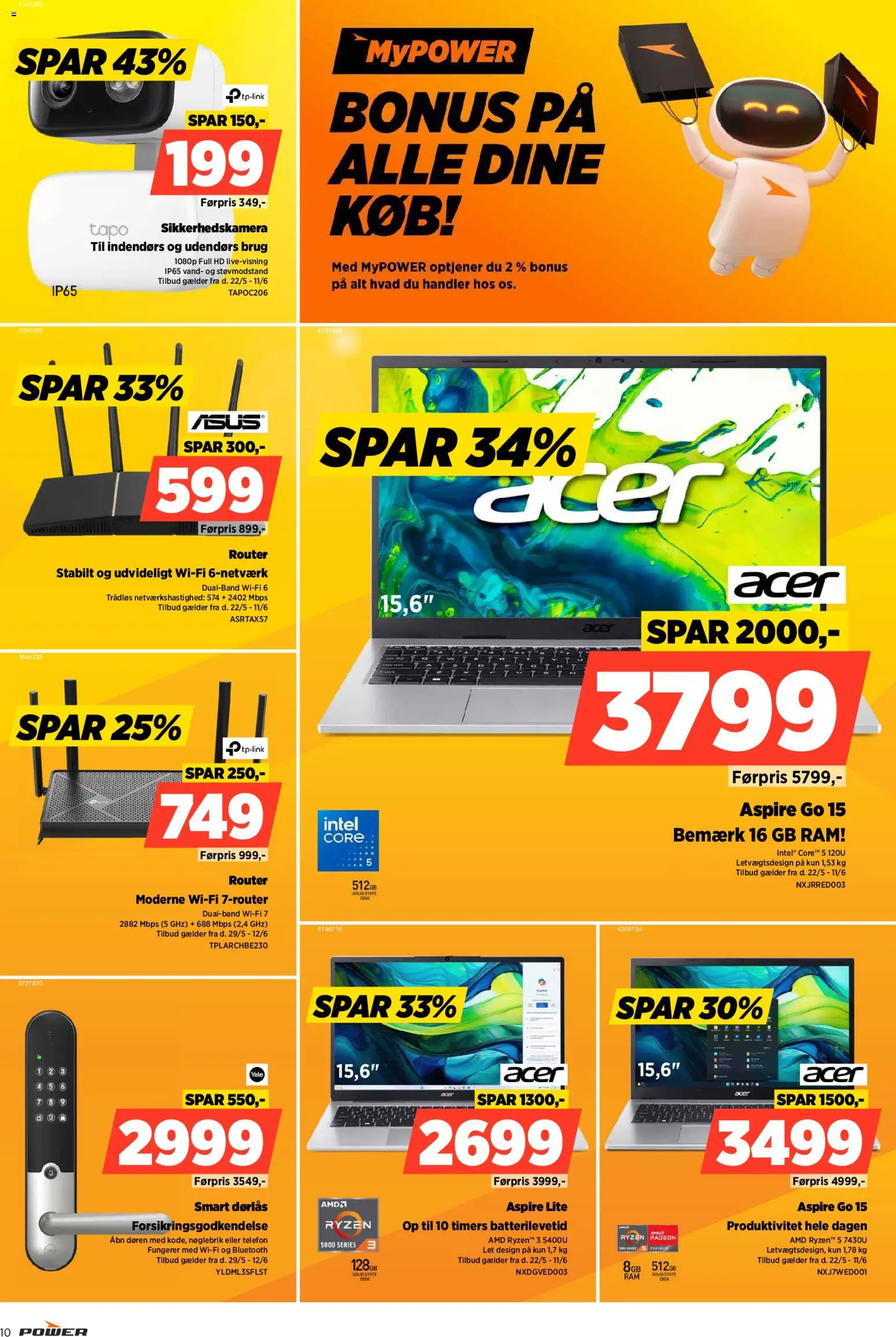 Power tilbudsavis – gyldig fra 05.06.2026 | Side: 10 | Produkter: RAM, Disk, Telefon, Router