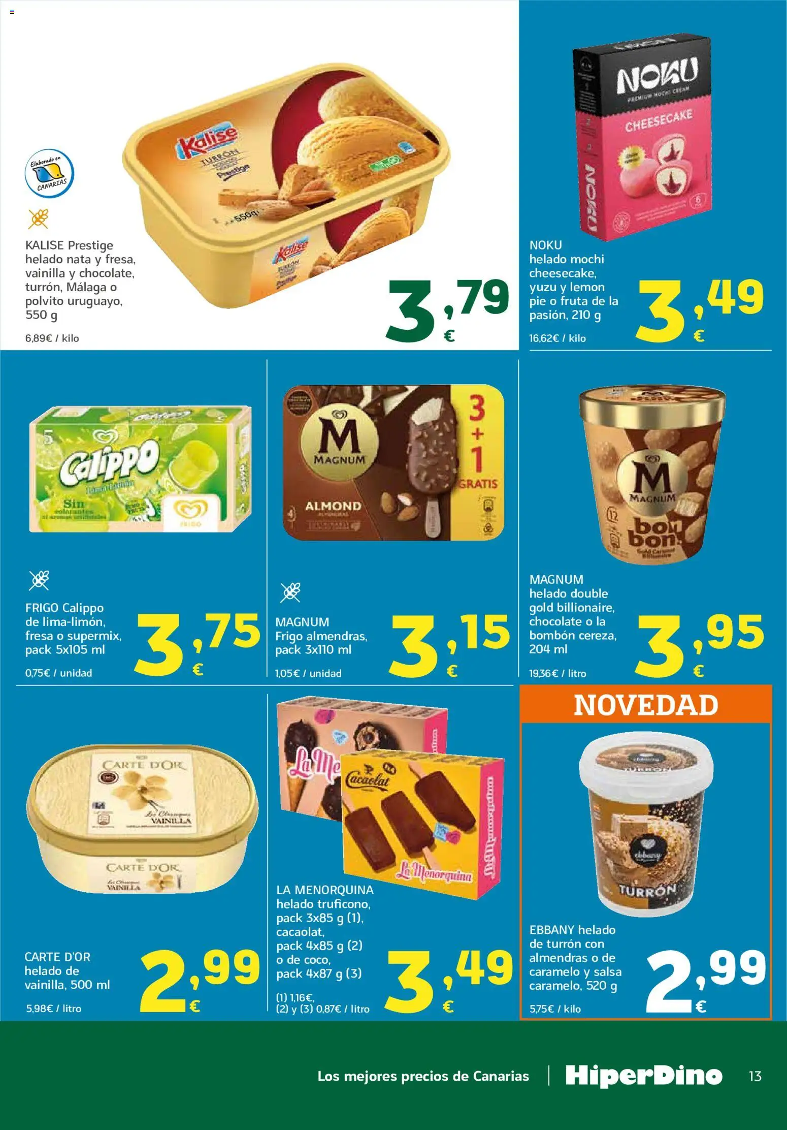 HiperDino folleto │ válido desde el 23/06/2026 | Página: 13 | Productos: Chocolate, Helado