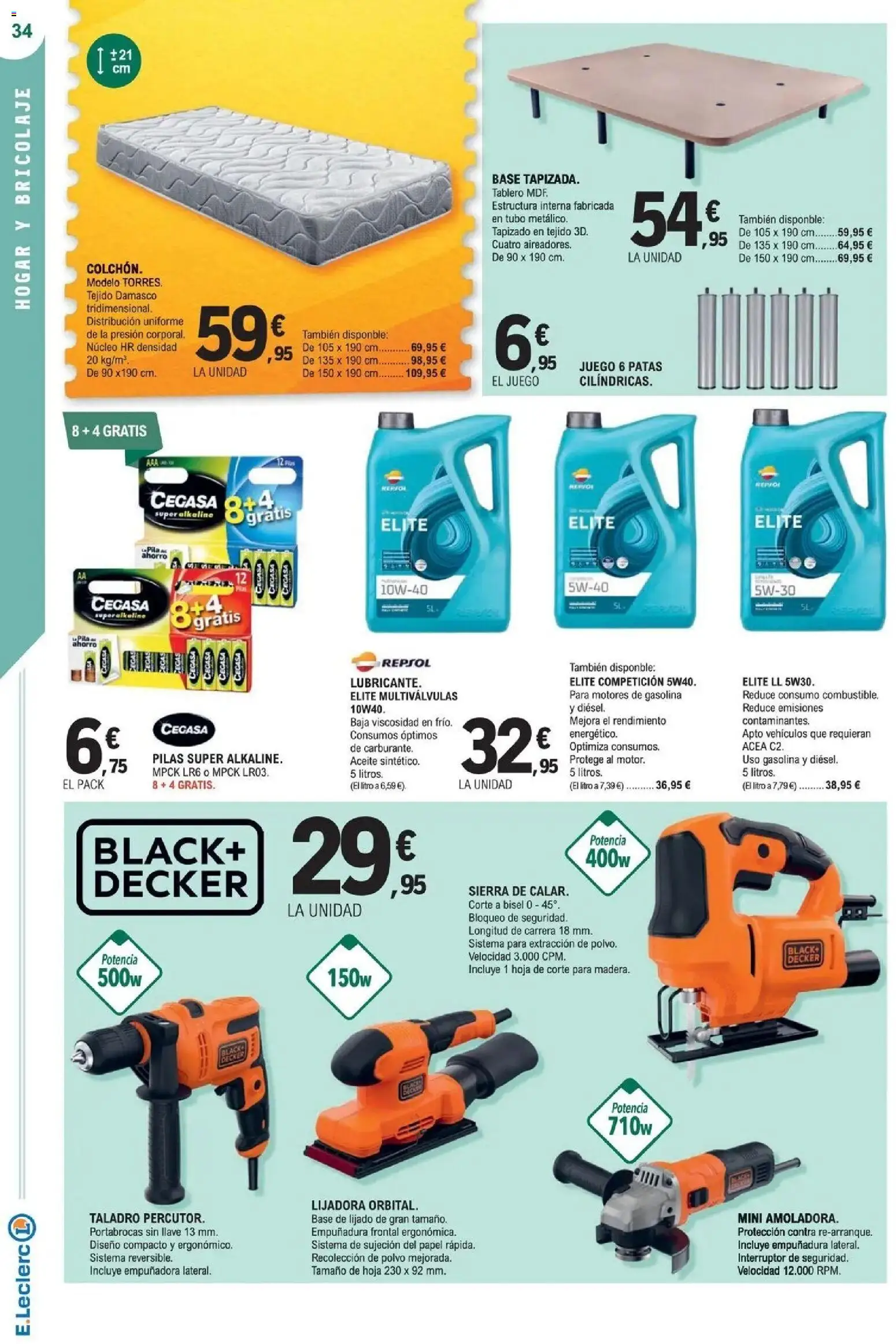E.Leclerc Megames 2 07/10/2026 - 18/10/2026 | Página: 34 | Productos: Polvo, Lubricante, Aceite
