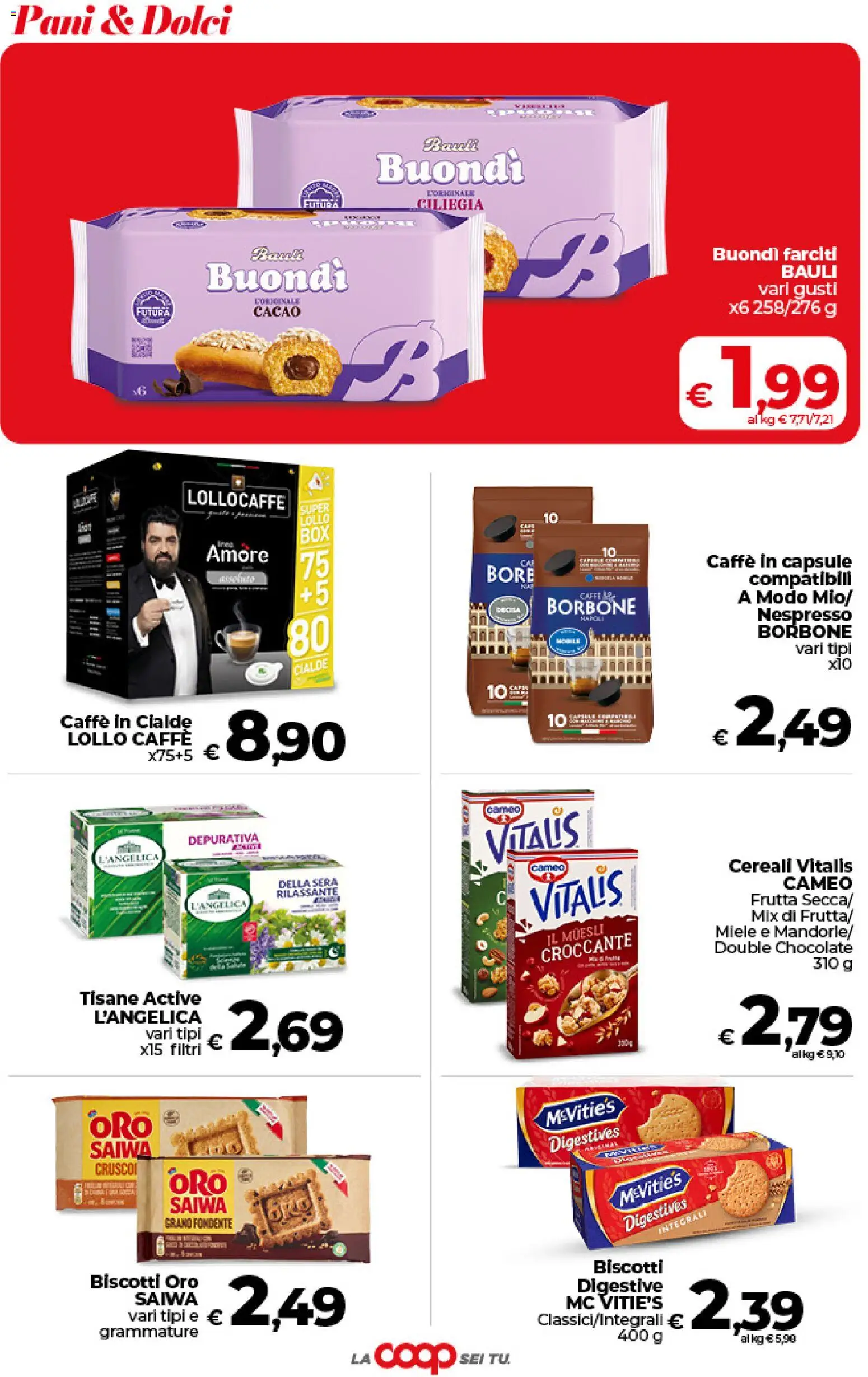 Volantino COOP del 09.06.2026 | Pagina: 29 | Prodotti: Muesli, Frutta, Cacao, Caffè in cialde
