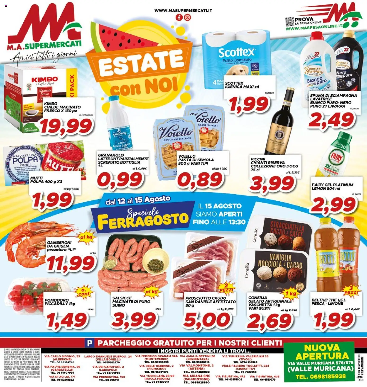 Volantino Ma Supermercati del 12/08/2026 | Pagina: 16 | Prodotti: Pasta, Lavatrice, Cacao, Griglia