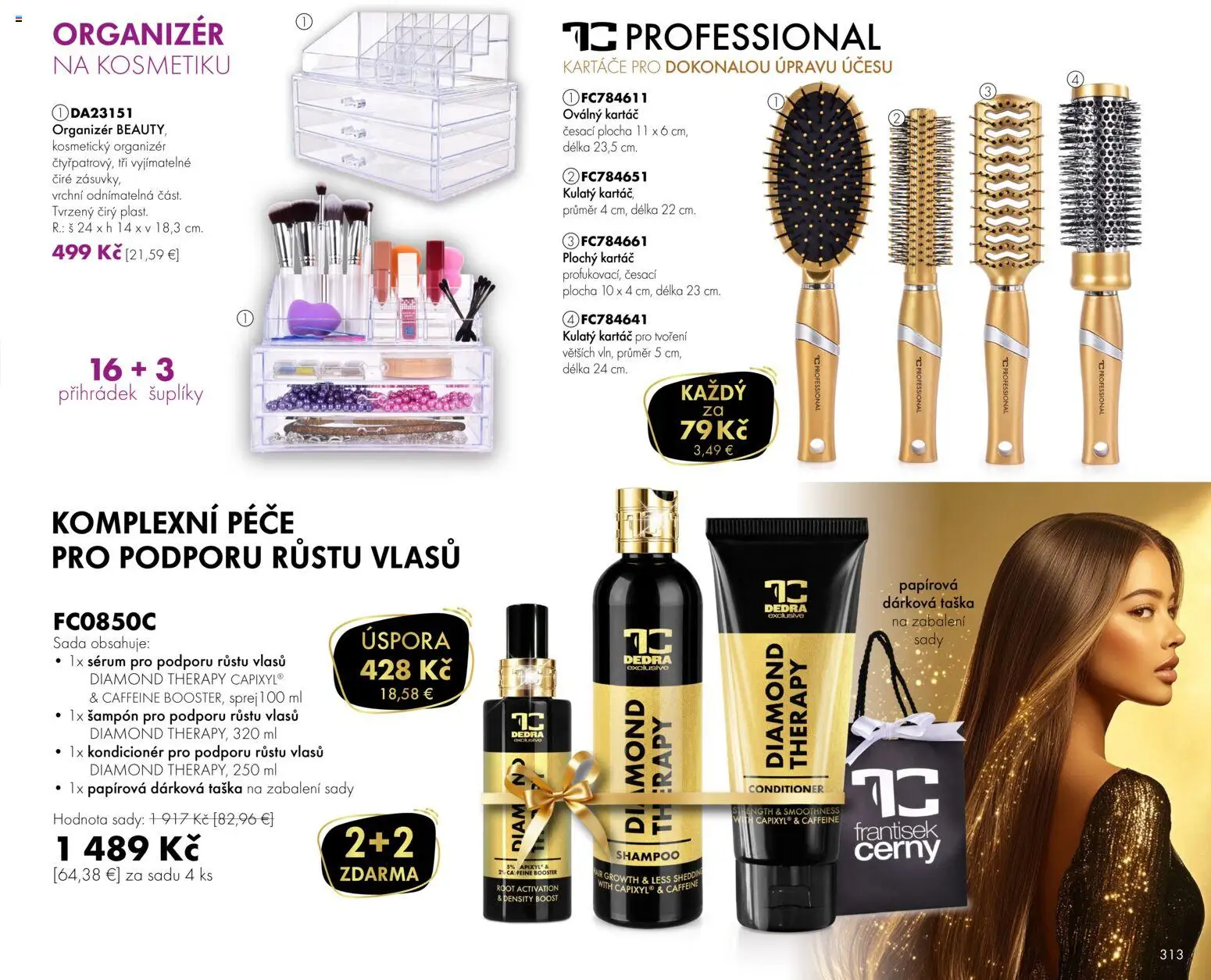 Nové Dedra akcie – leták je platný od 01.06.2026 | Strana: 13 | Produkty: Organizér, Kondicionér, Taška
