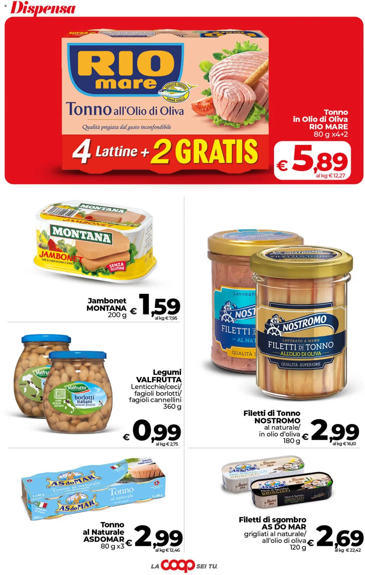 Volantino COOP del 19.05.2026 | Pagina: 28 | Prodotti: Fagioli, Olio, Pinne, Olio di Oliva