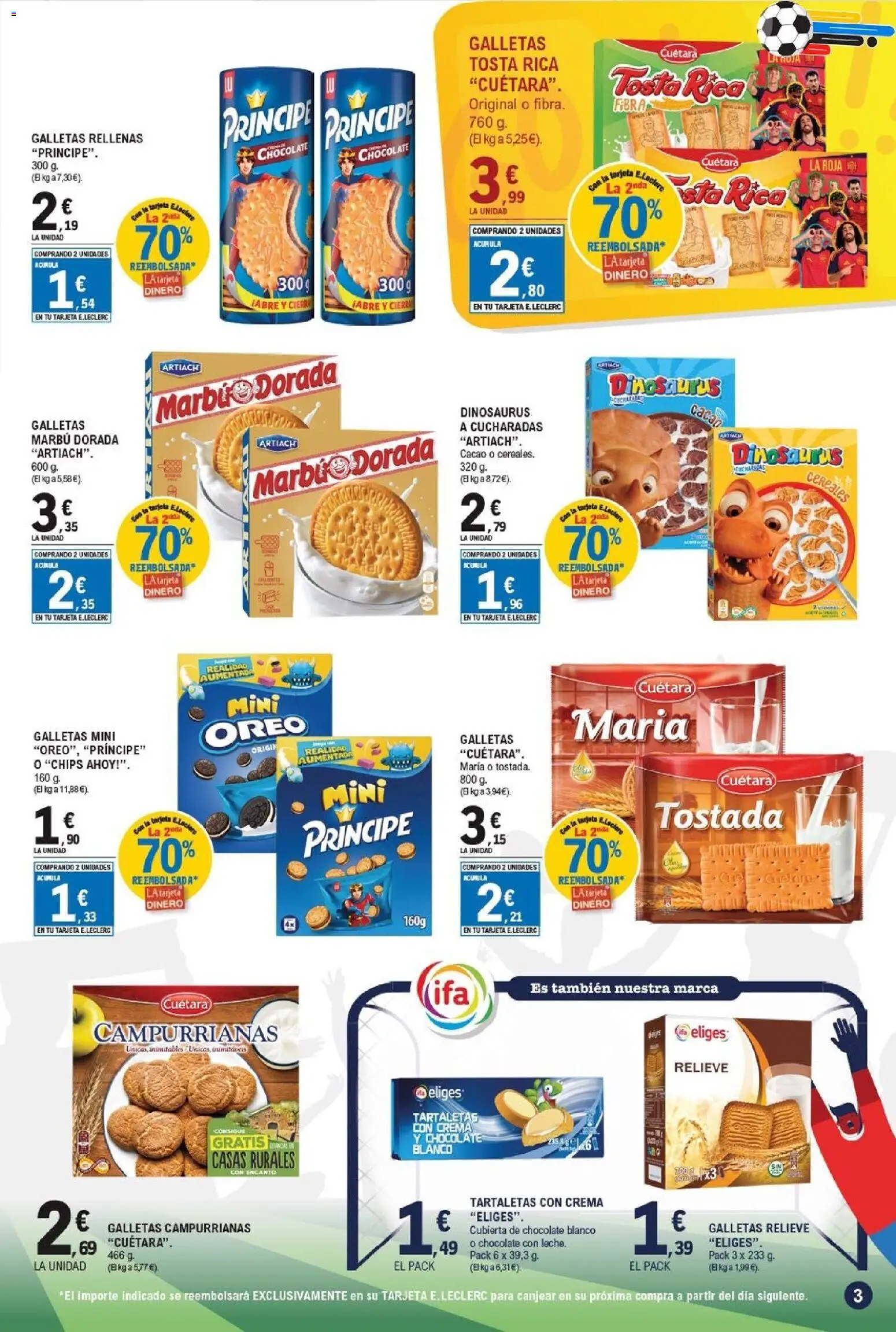 E.Leclerc folleto Gool │ válido desde el 03.06.2026 | Página: 3 | Productos: Chocolate, Crema, Galletas, Φρυγανιές σικάλεως
