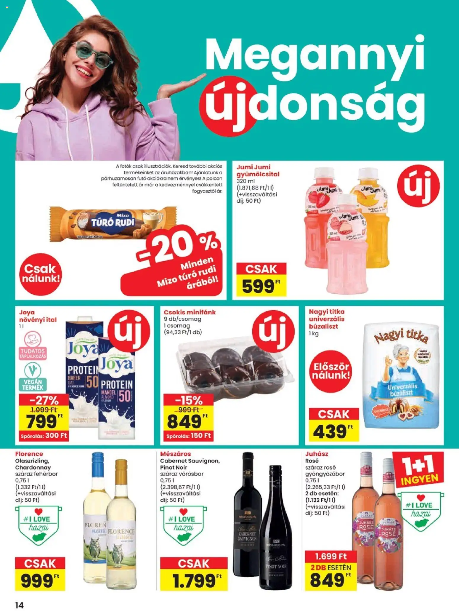 Spar akciós ujság - amely érvényes a következő dátumtól: 2026.09.03. | Oldal: 14 | Termékek: Futó, Túró rudi, Protein, Mizo