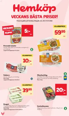 Hemköp erbjudanden - Förhandsvisning av reklamblad från butik Hemköp aktuell från 25.05.2026