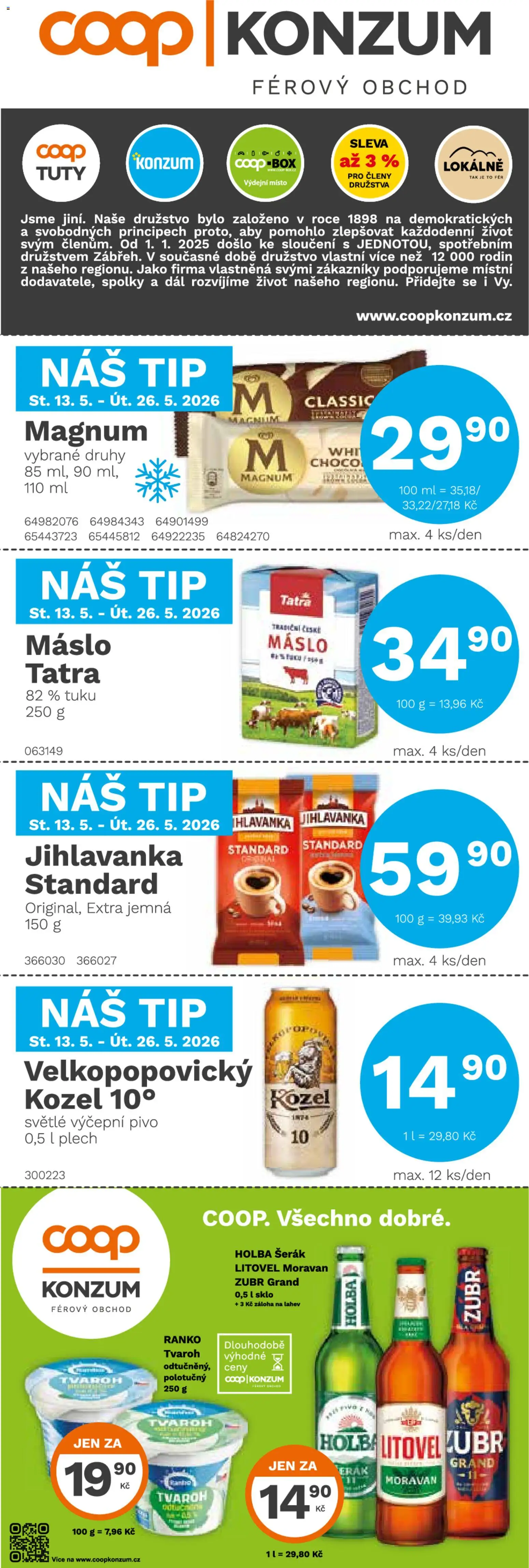 Konzum leták od 13.05.2026 💥 Nenechte si ujít TOP nabídky! ⭐ | Česko