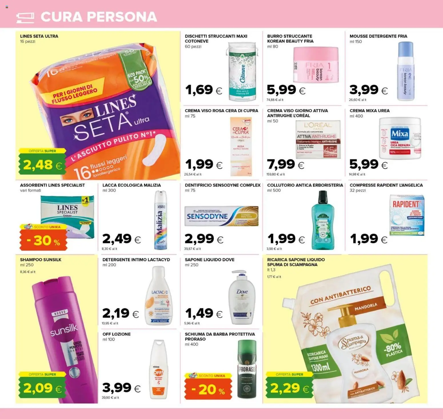 Volantino Tigre del 02/07/2026 | Pagina: 26 | Prodotti: Struccante, Dentifricio, Collutorio, Intimo