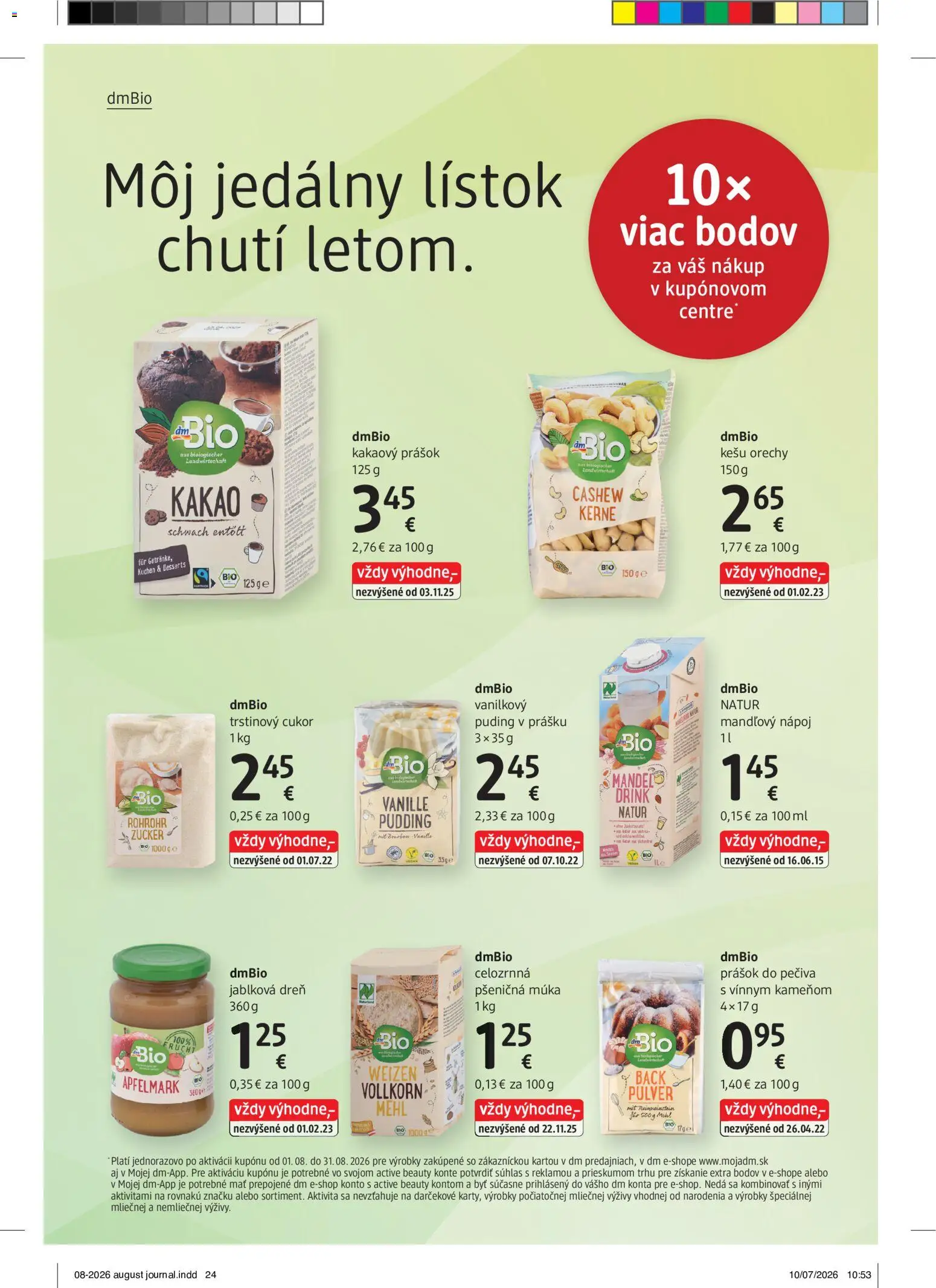 Nové dm drogerie akcie – leták je platný od 01.08.2026 | Strana: 24