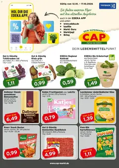 CAP Markt Prospekt Rostock ab 12.10.2026 gültig | Seite: 1 | Produkte: Mozzarella, Kohlrabi, Leerdammer, Petersilie