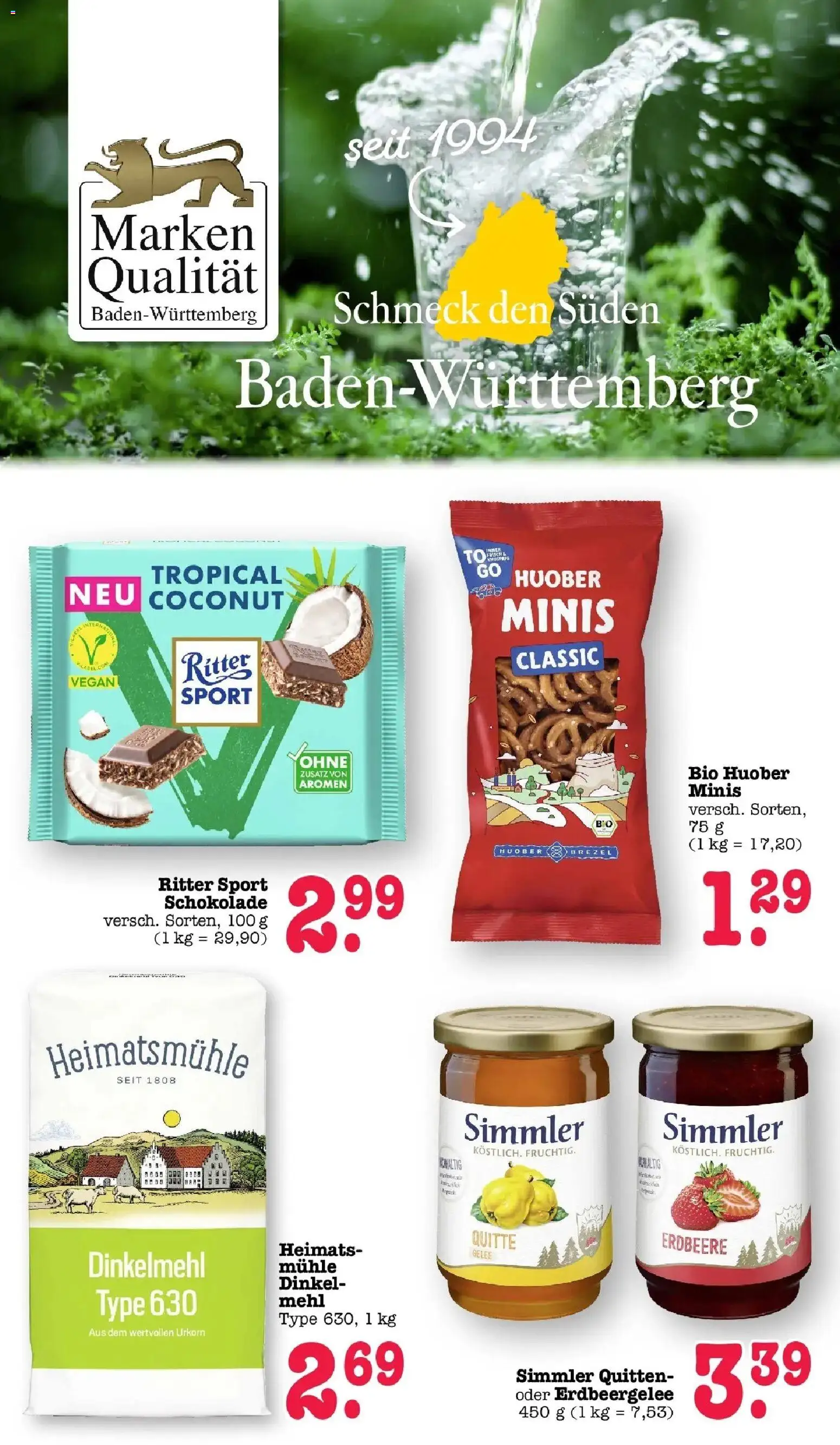 Edeka Prospekt Achern (ab 17.08.2026) » Angebote Online | Seite: 24 | Produkte: Mühle, Mehl, Schokolade, Ritter sport