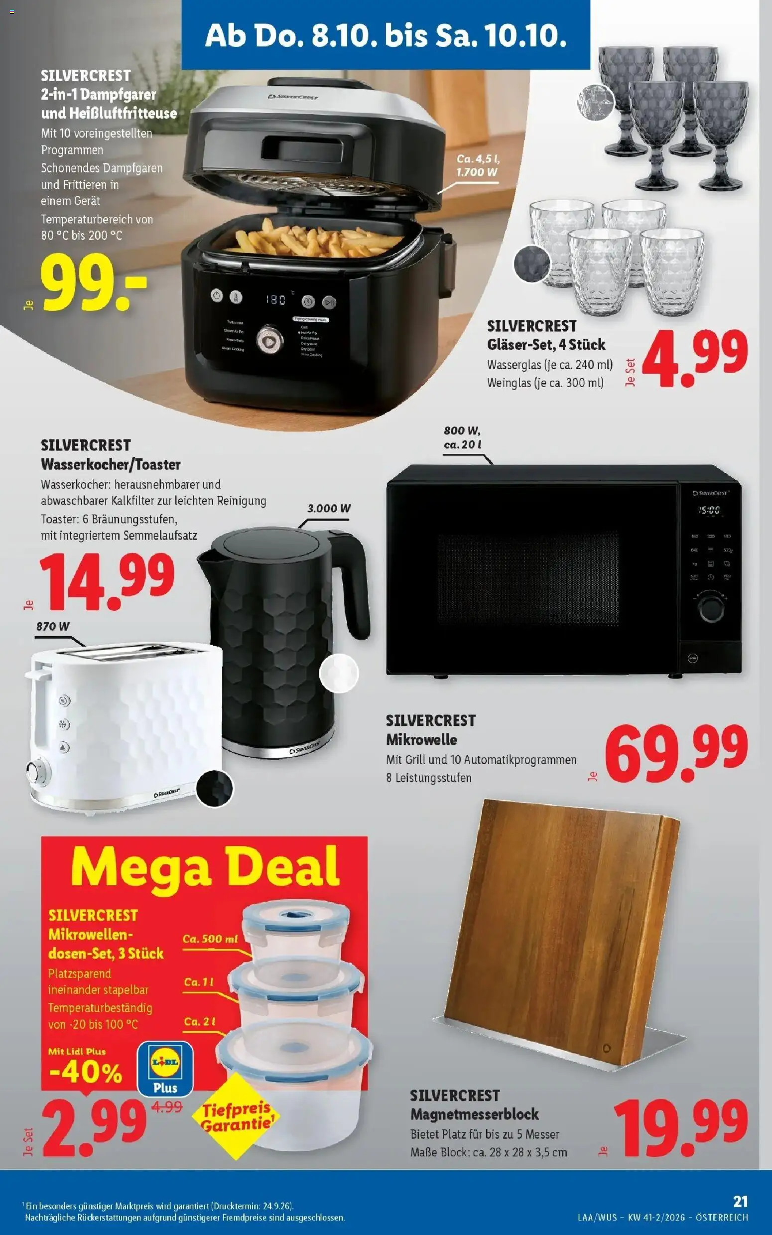 Lidl Flugblatt - Fohnsdorf ab 04.10.2026 - Angebote ab donnerstag | Seite: 27 | Produkte: Mikrowelle, Grill, Wasserkocher, Toaster