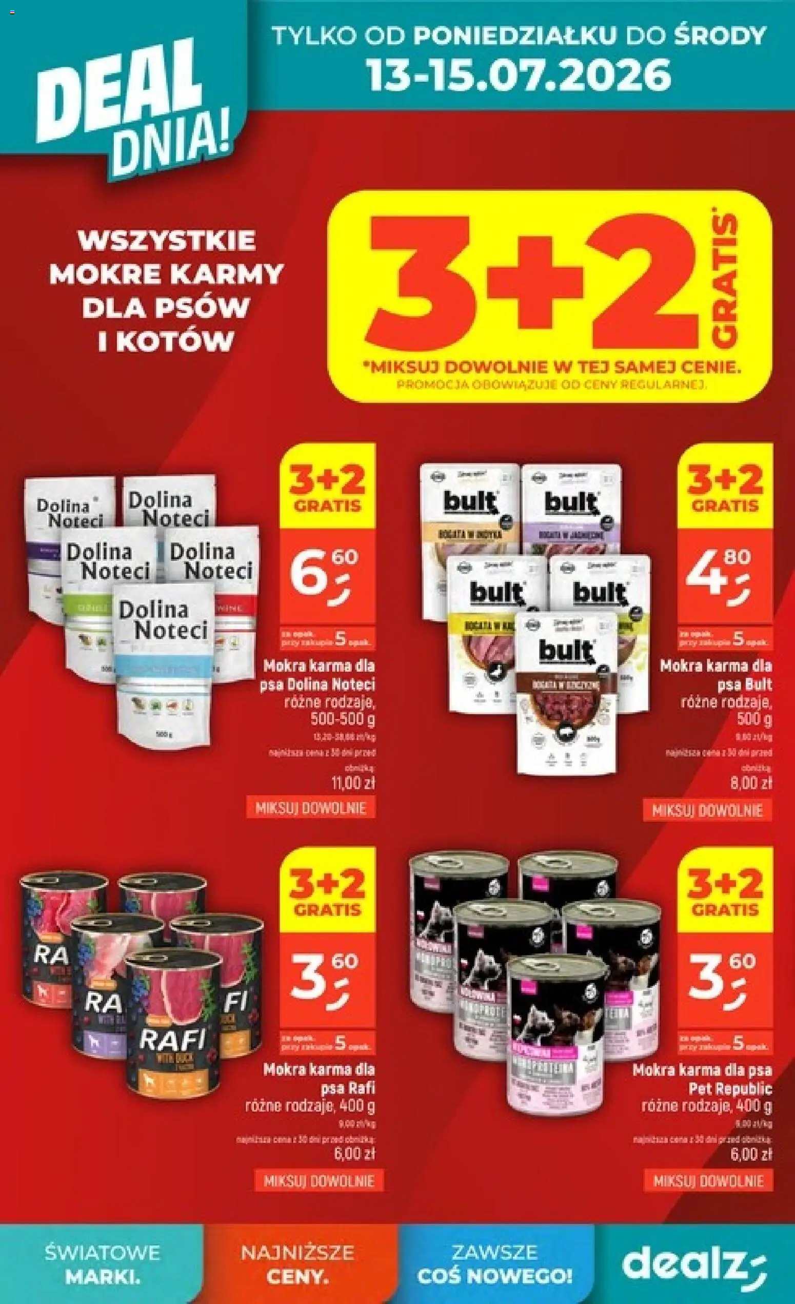 Dealz gazetka od 09.07.2026 | Strona: 8 | Produkty: Karma dla psa