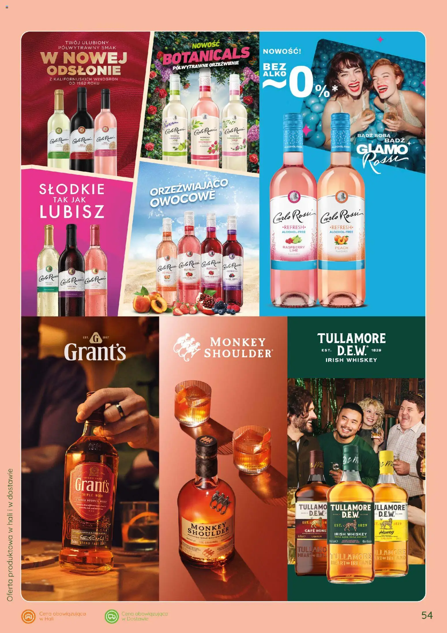 Eurocash gazetka - Katalog Alkoholowy od 01.10.2026 | Strona: 54 | Produkty: Grant's, Irish whiskey, Matcha, Carlo Rossi