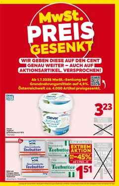 Billa - Flugblatt ab 09.07.2026 gültig | Seite: 3 | Produkte: Milch, Joghurt