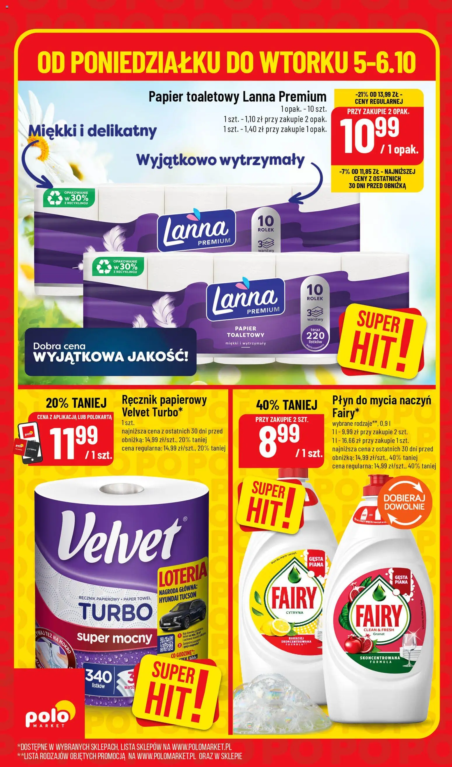 Nowa POLOmarket gazetka od jutra 05.10.2026 | Strona: 8 | Produkty: Cytryna, Papier toaletowy, Piana, Ręcznik papierowy