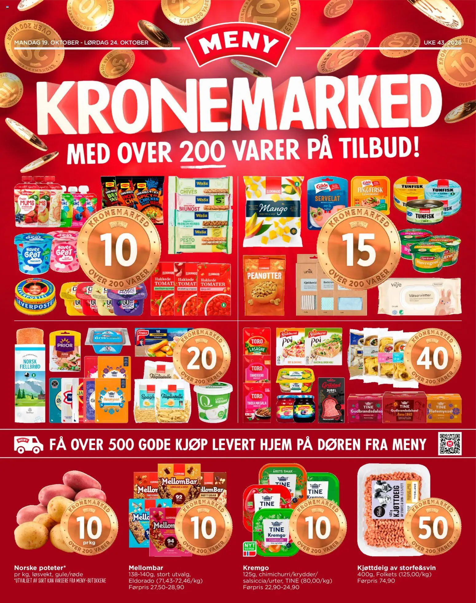 {H1} | Side: 1 | Produkter: Frukt, Fjellbrød, Grøt, Tagliatelle