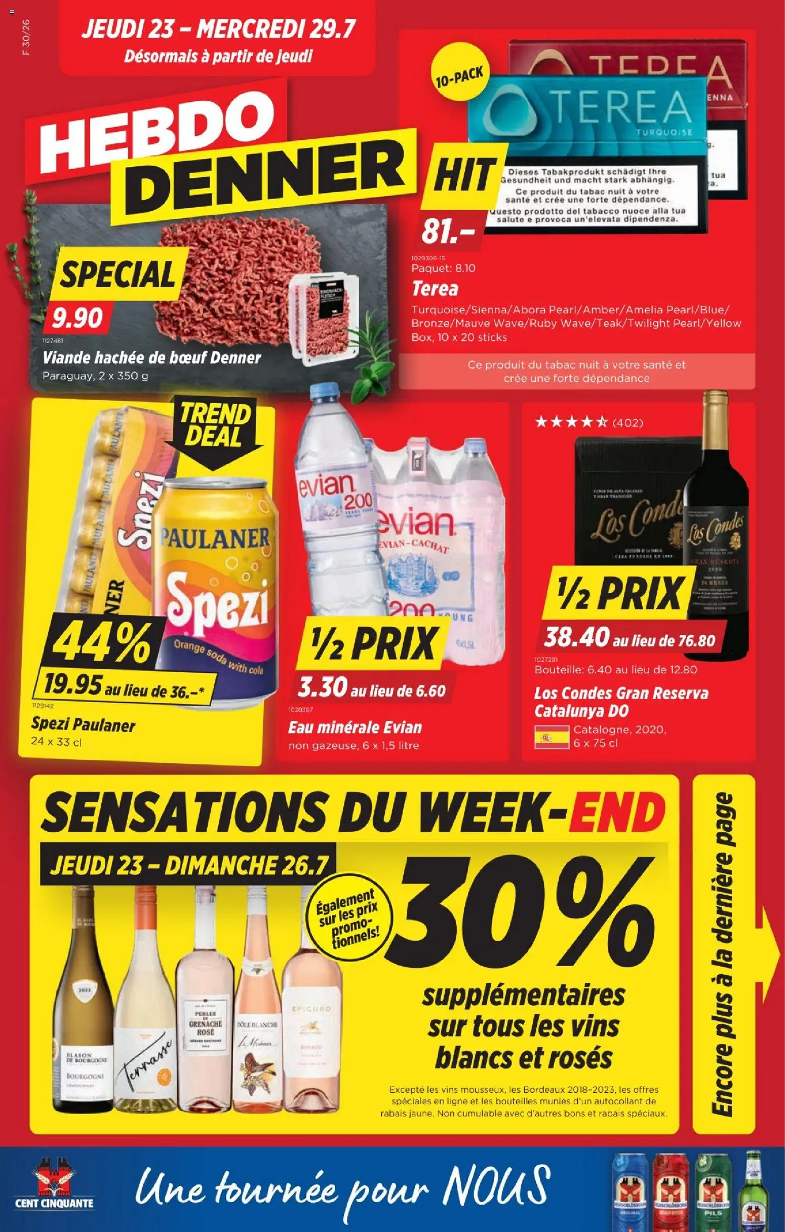 Denner aktionen FR – gültig ab 23.07.2026 | Seite: 1 | Produkte: Pils