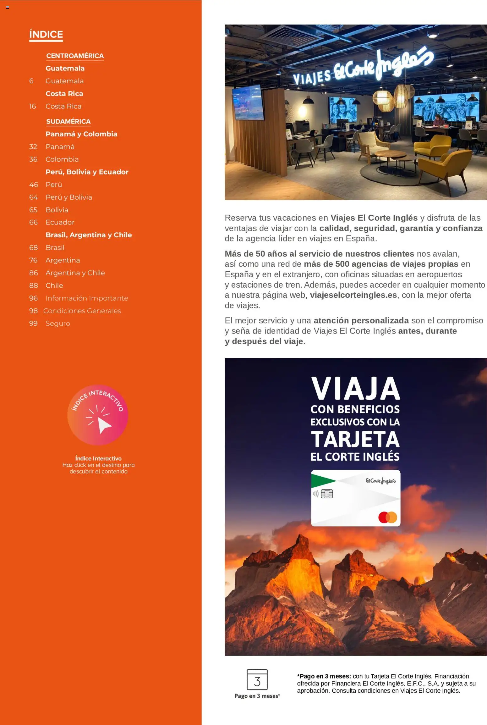 Viajes El Corte Inglés Centroamérica y Sudamérica │ válido desde el 01/01/2026 | Página: 2