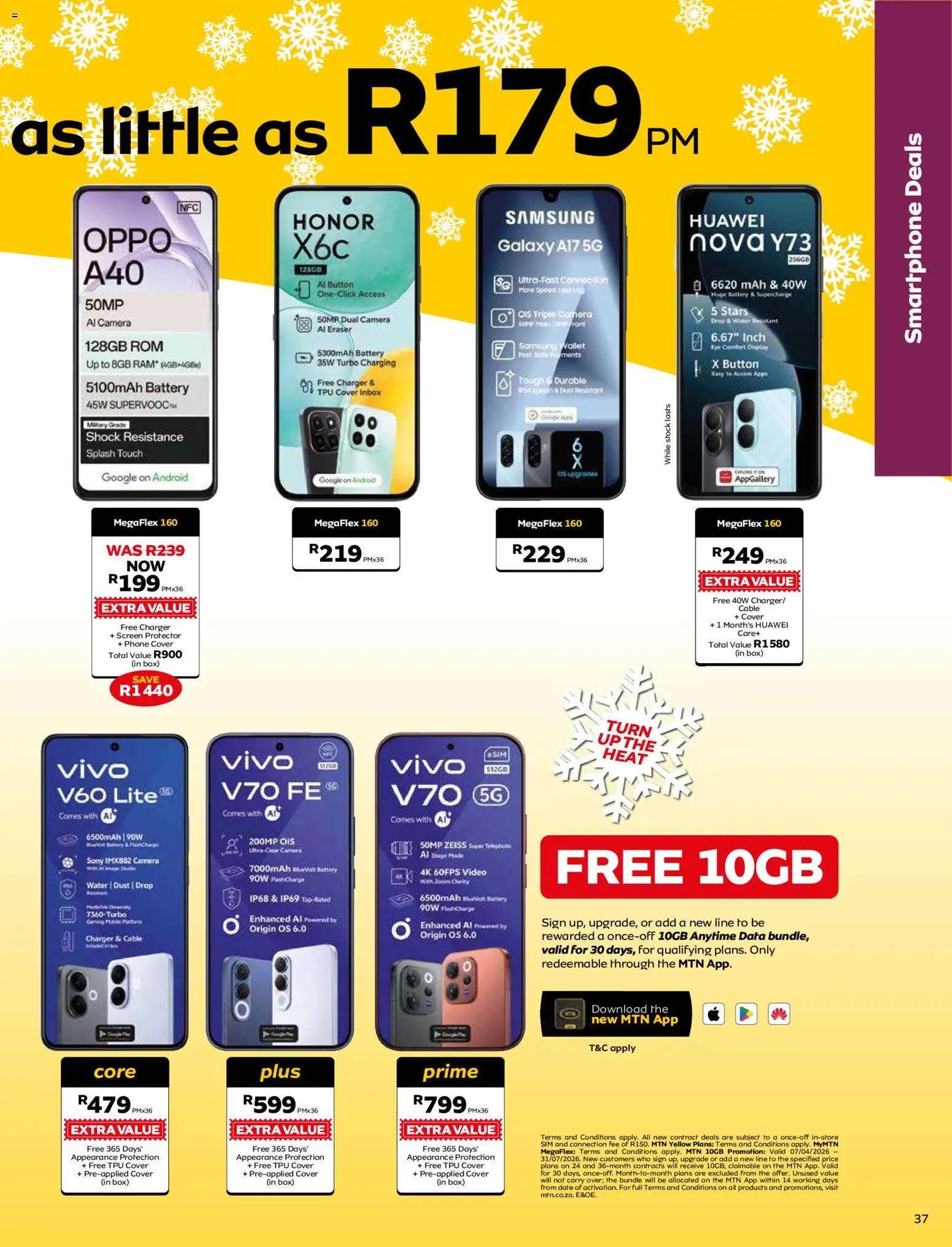 New MTN catalogue – valid from 08.06.2026 | Page: 37 | Products: Sim, Cover, Smartphone, Cable