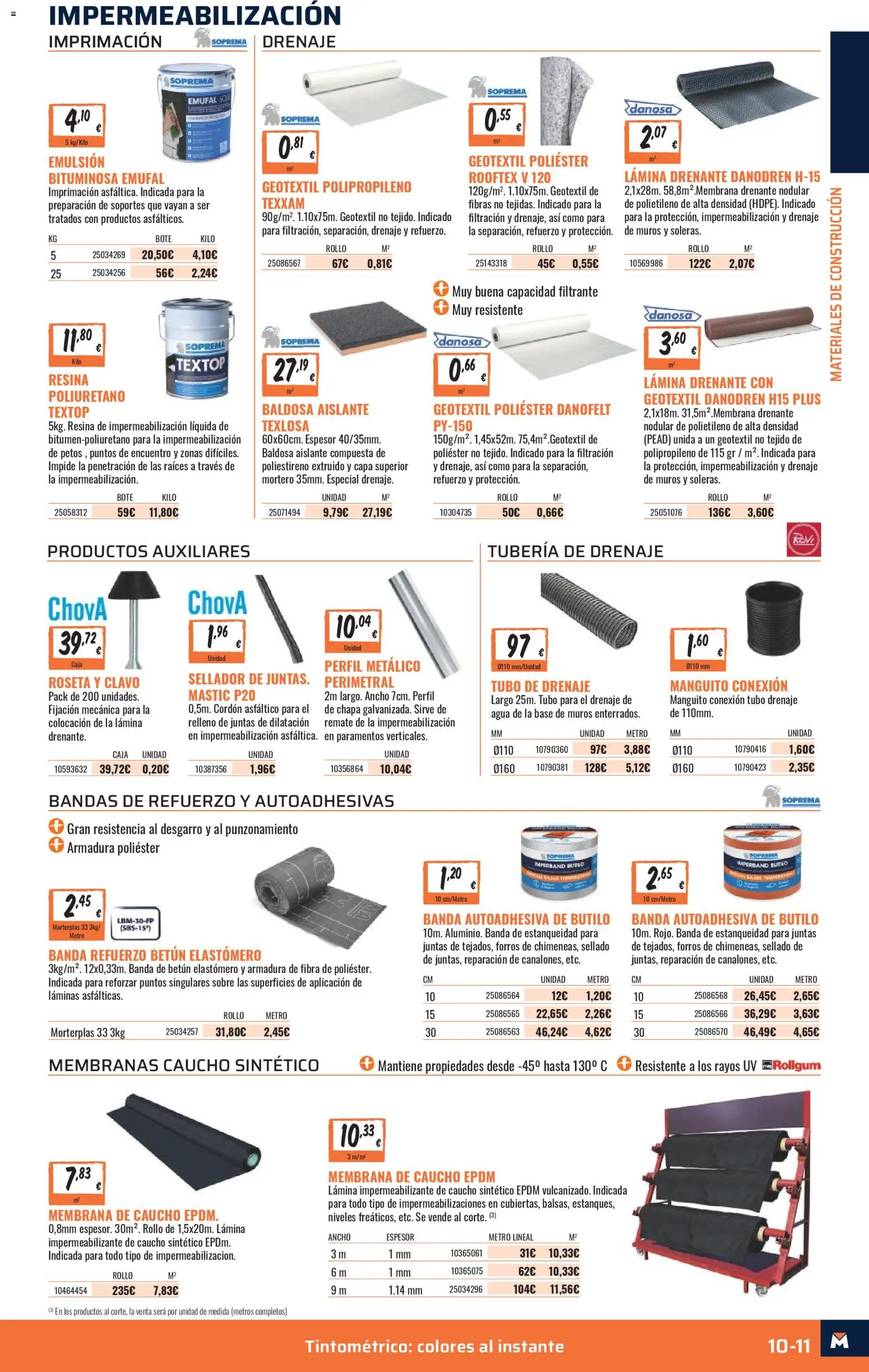 Obramat - Reformas Otono Imprenta Almacenes 27 Zaragoza 2026 │ válido desde el 09/10/2026 | Página: 11 | Productos: Agua, Caja