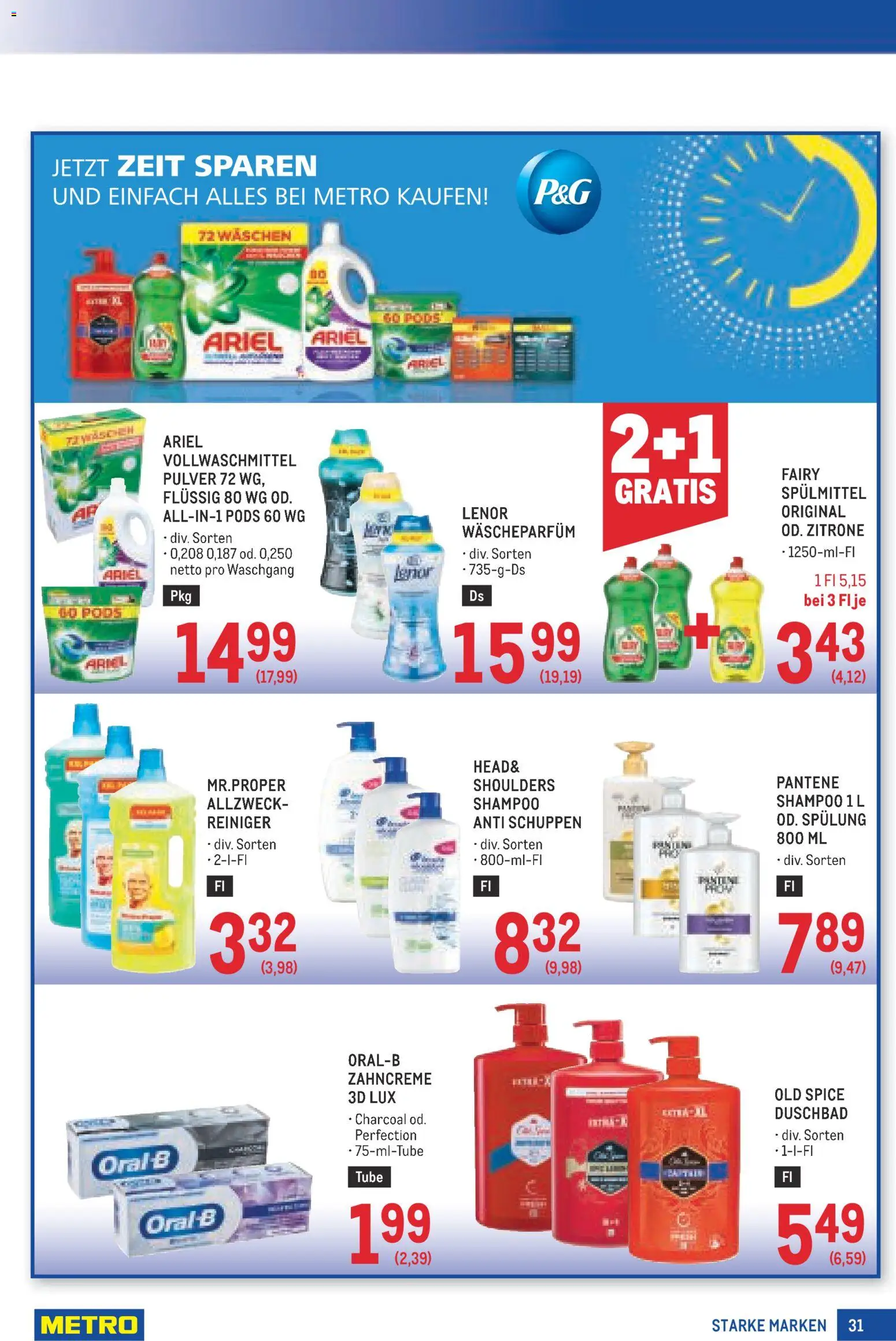 Metro angebote Starke Marken gültig ab 09.07.2026 | Seite: 31 | Produkte: Zitrone, Shampoo, Spülung