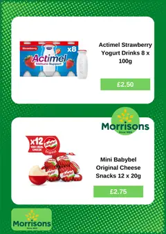 Preview of Weekly offers Morrisons valid from 29/06/2026 | Page: 3 | Products: Cheese, Yogurt, Likőr, Strawberry