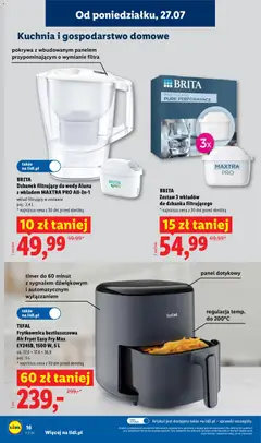 Náhled letáku Lidl Polsko katalog od 27.07.2026 | Strana: 16 | Produkty: Brita, Tefal