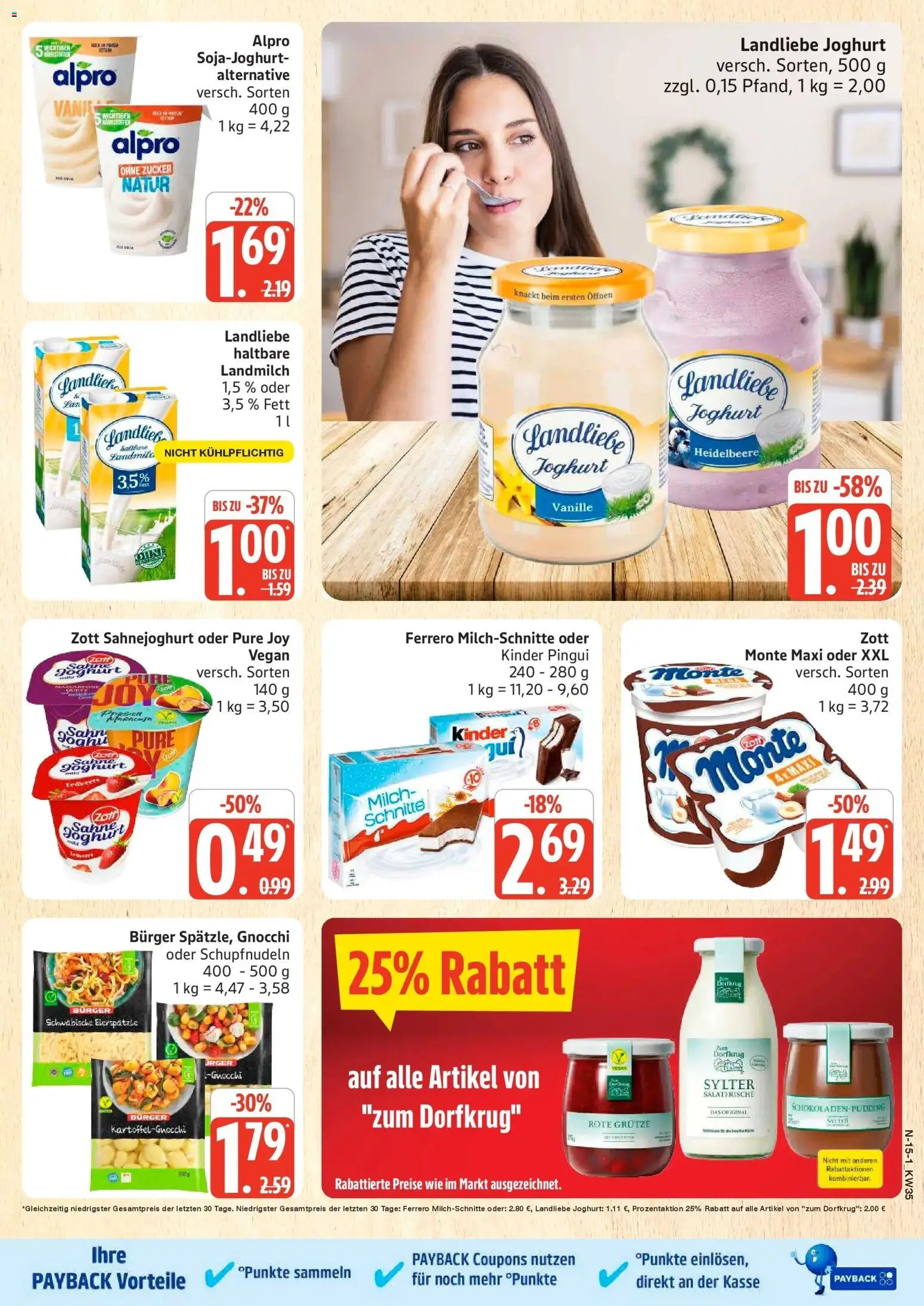 Marktkauf Prospekt Buxtehude (ab 24.08.2026) » Angebote online | Seite: 15 | Produkte: Gnocchi, Zucker, Landliebe joghurt, Ferrero milchschnitte