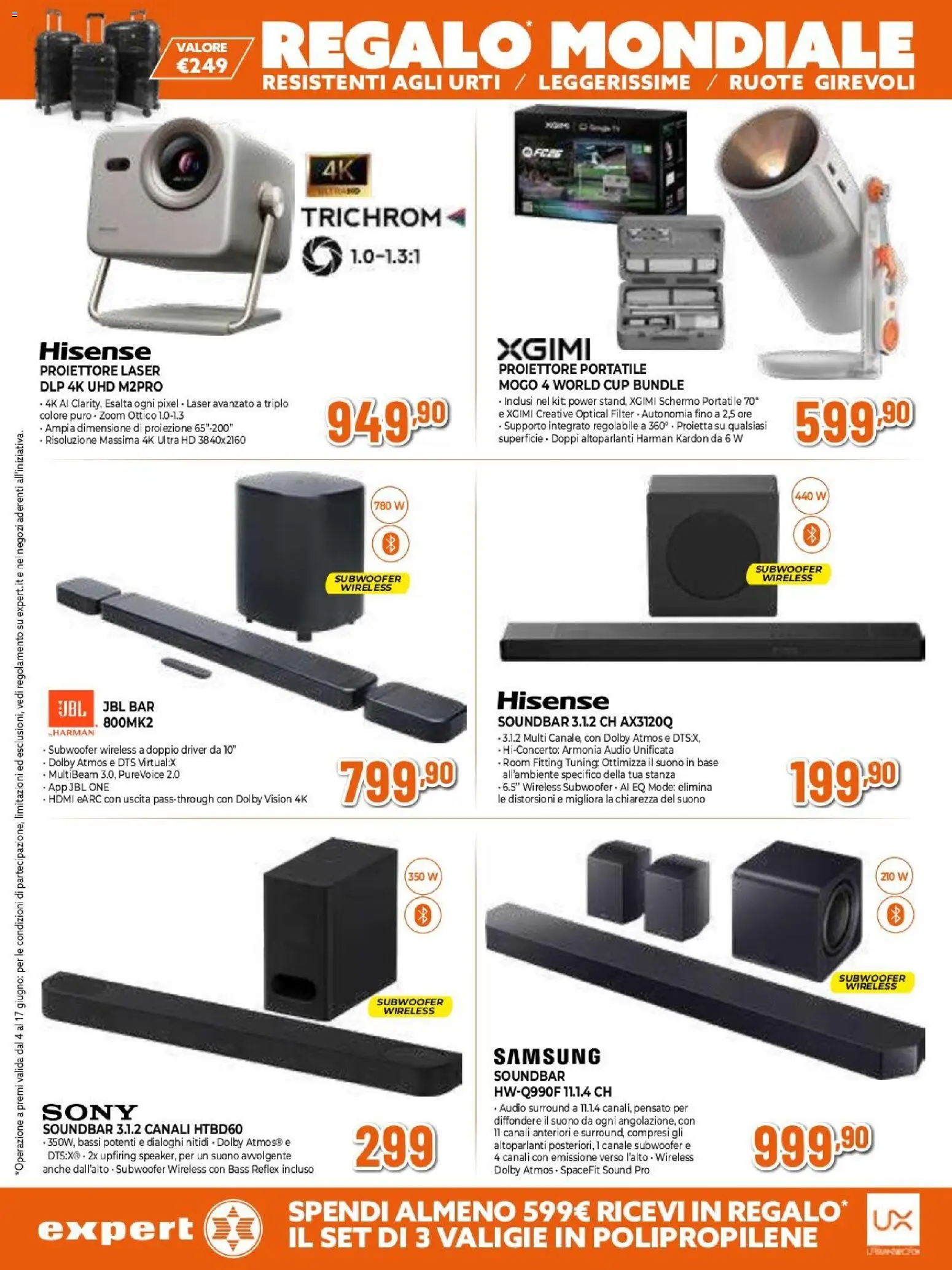 Volantino Expert del 04.06.2026 | Pagina: 12 | Prodotti: Schermo, Soundbar, Audio, Samsung