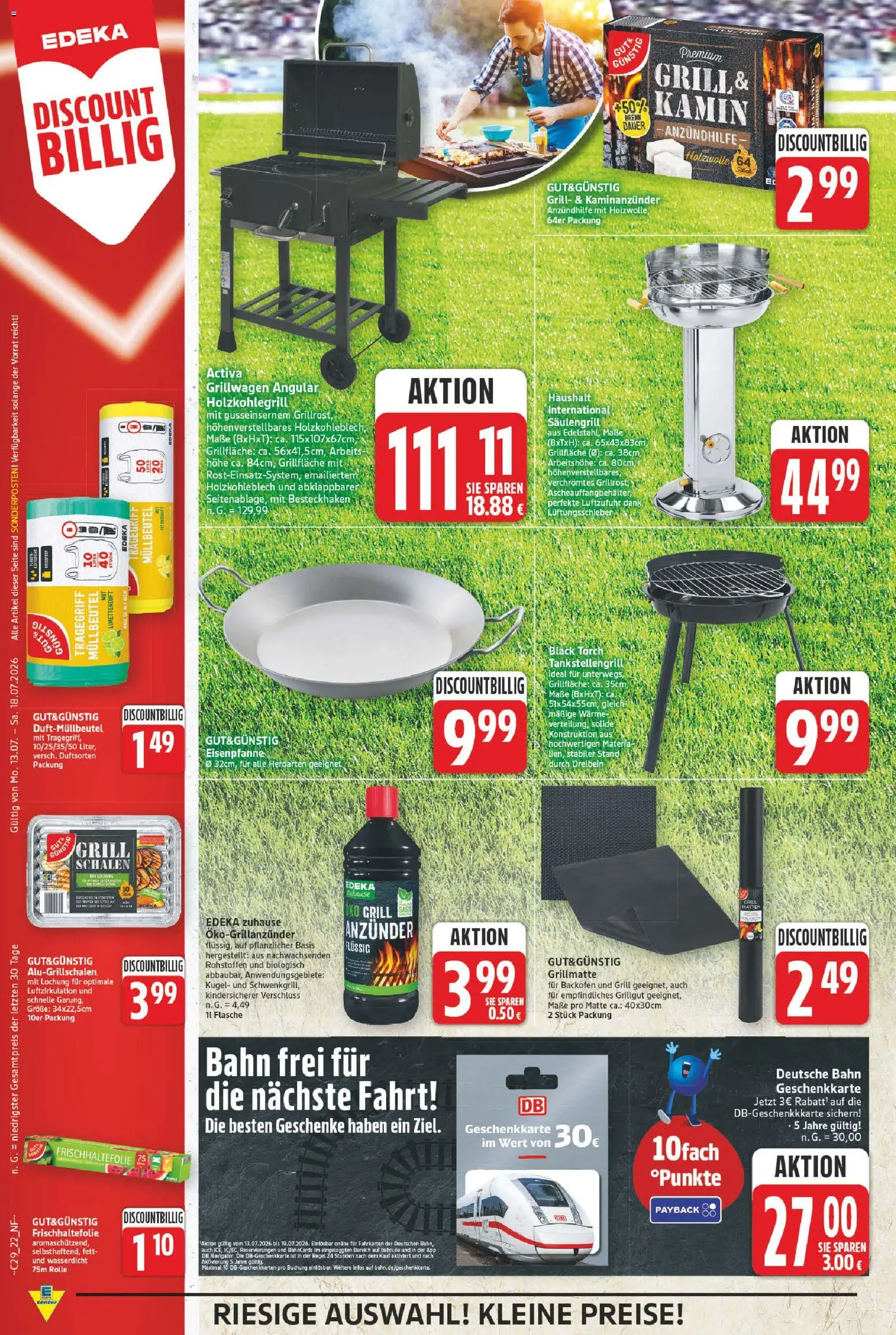 E center Prospekt – gültig ab 13.07.2026 | Seite: 22 | Produkte: Grill, Kamin, Backofen
