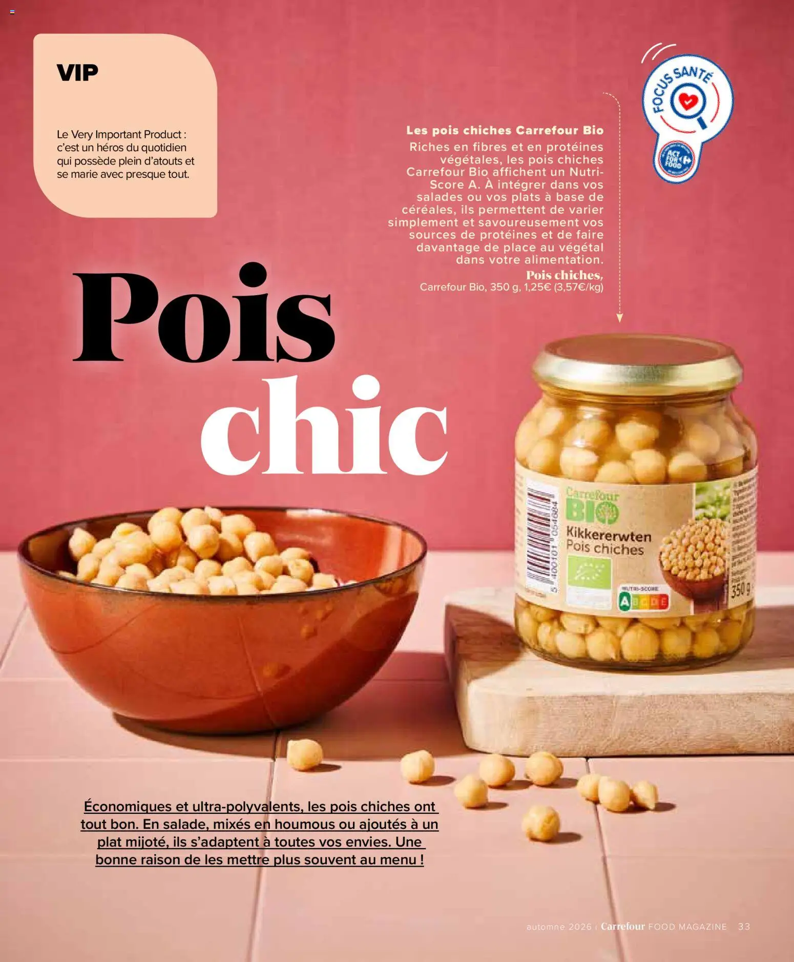 {H1} | Pagina: 33 | Producten: Salades, Kikkererwten