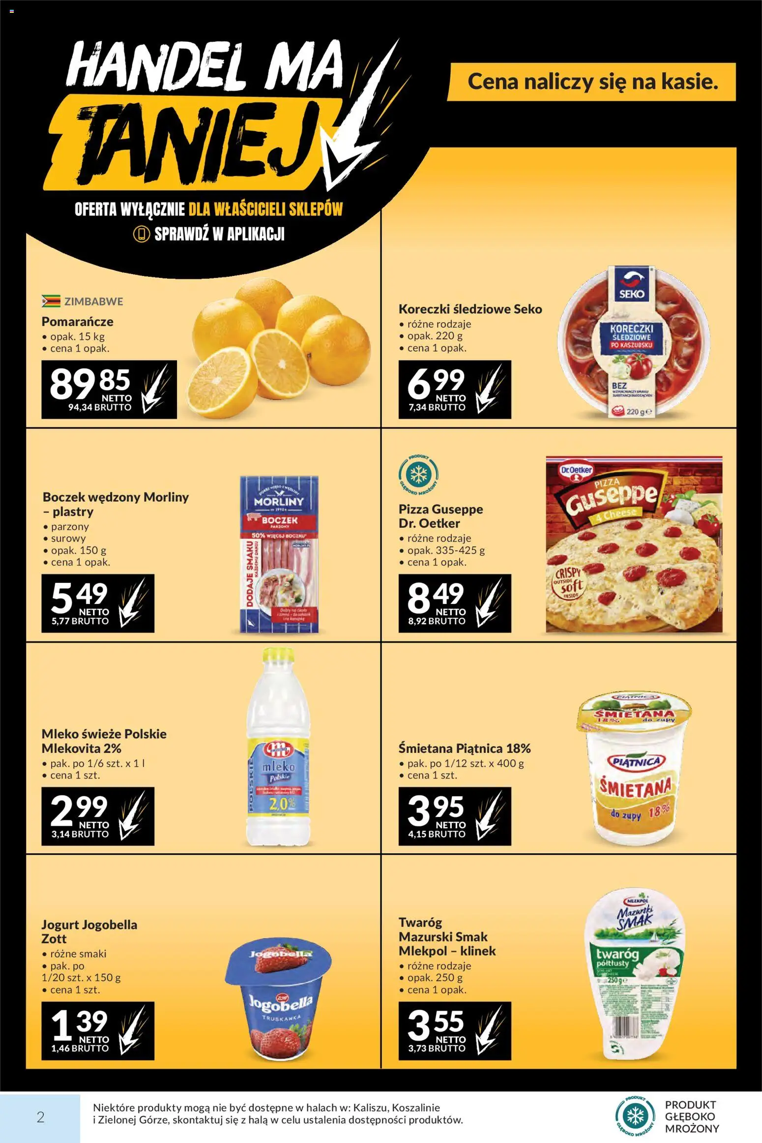 Makro gazetka od 27.10.2026 | Strona: 2 | Produkty: Piątnica, Mleko, Pomarańcze, Mleko świeże