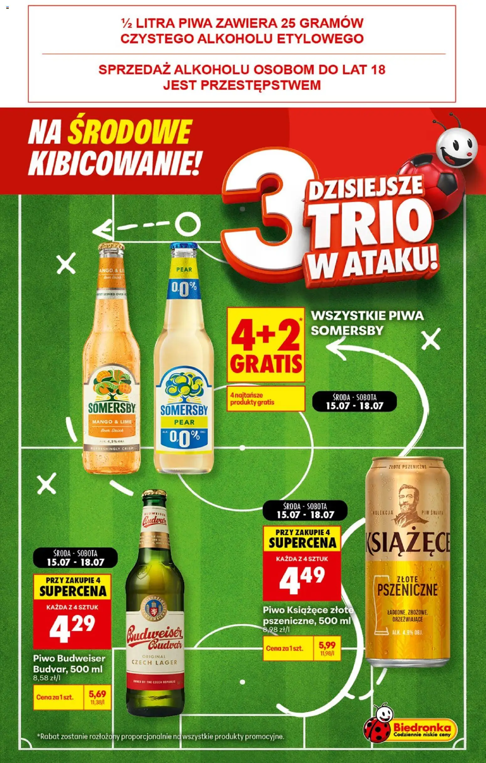 Biedronka gazetka - Football od 15.07.2026 | Strona: 2 | Produkty: Mango, Piwo, Somersby