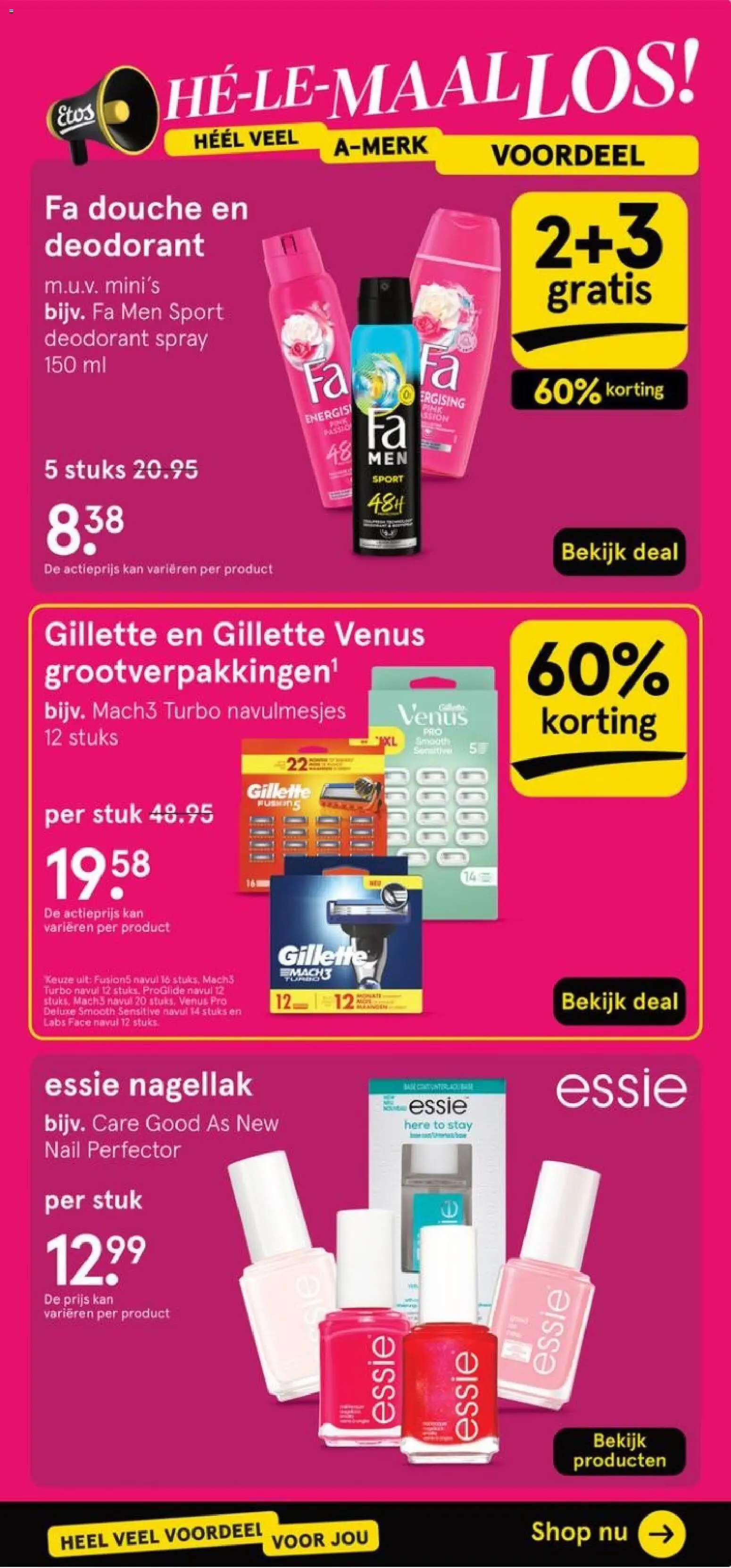 {H1} | Pagina: 7 | Producten: Deodorant, Kan, Douche, Nagellak