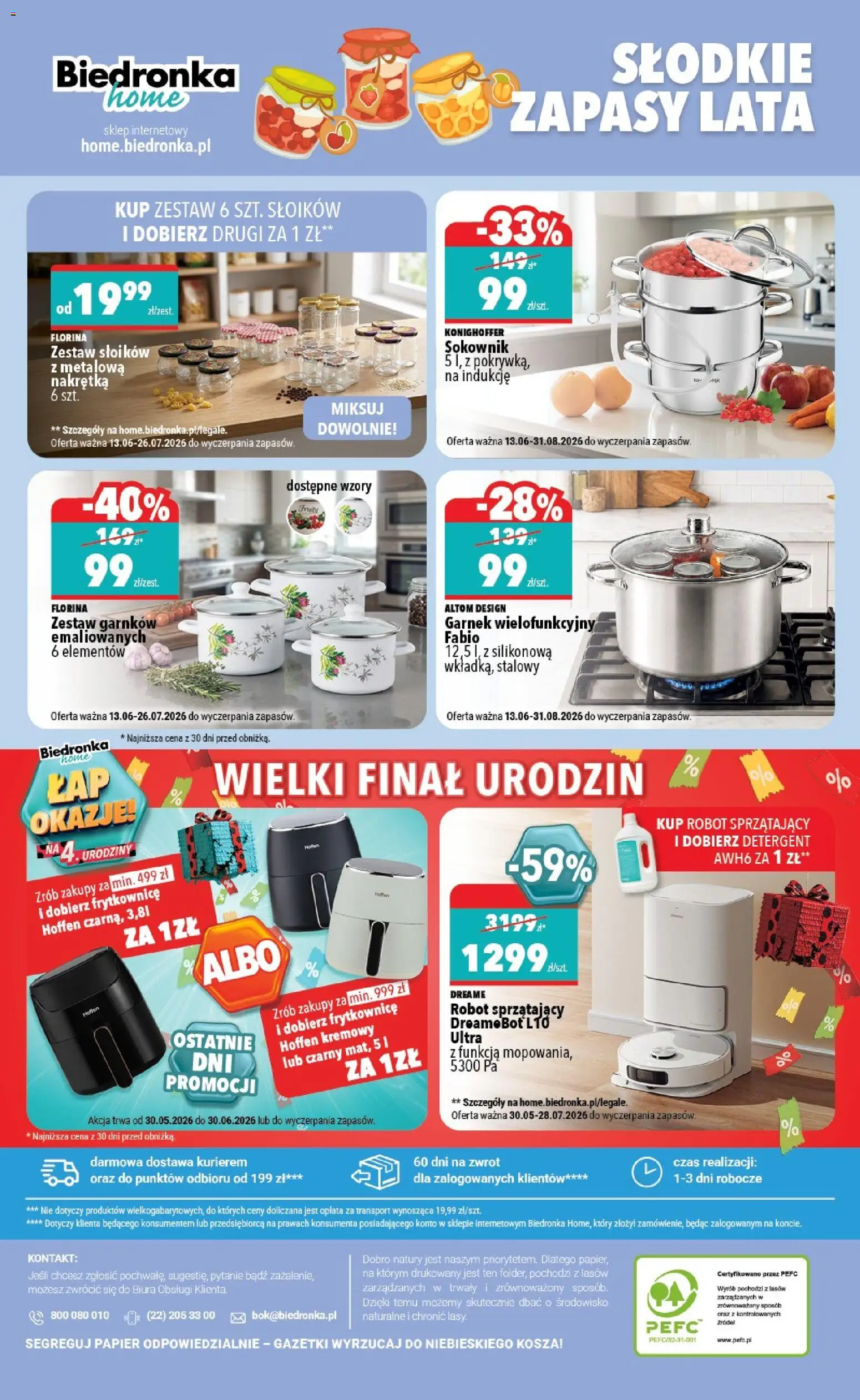 Biedronka gazetka - Home od 27.06.2026 | Strona: 6 | Produkty: Frytkownica hoffen, Robot, Frytkownica, Detergent