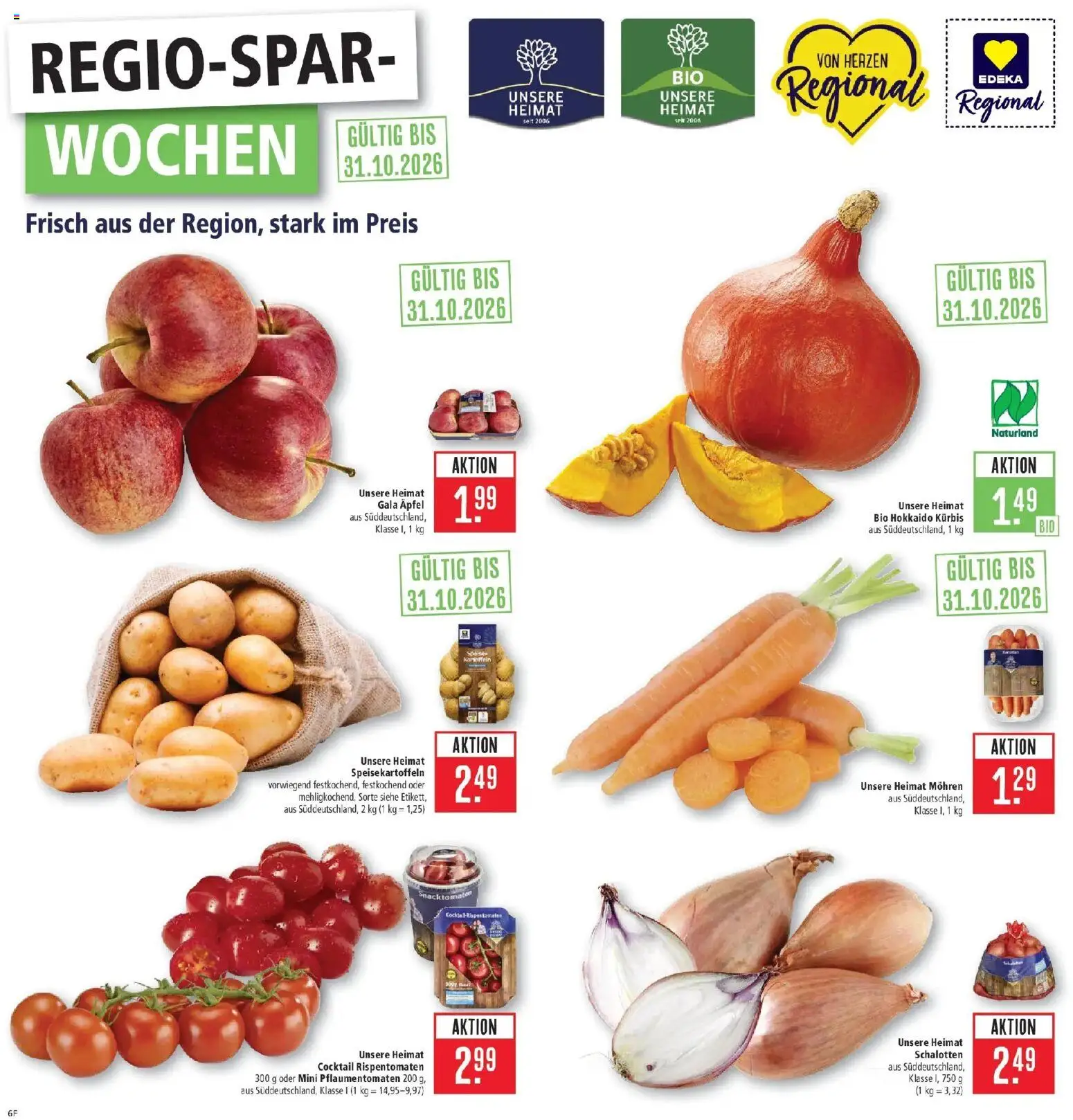 Marktkauf Prospekt Friedrichshafen (ab 05.10.2026) » Angebote online | Seite: 6 | Produkte: Äpfel, Mohren, Kürbis