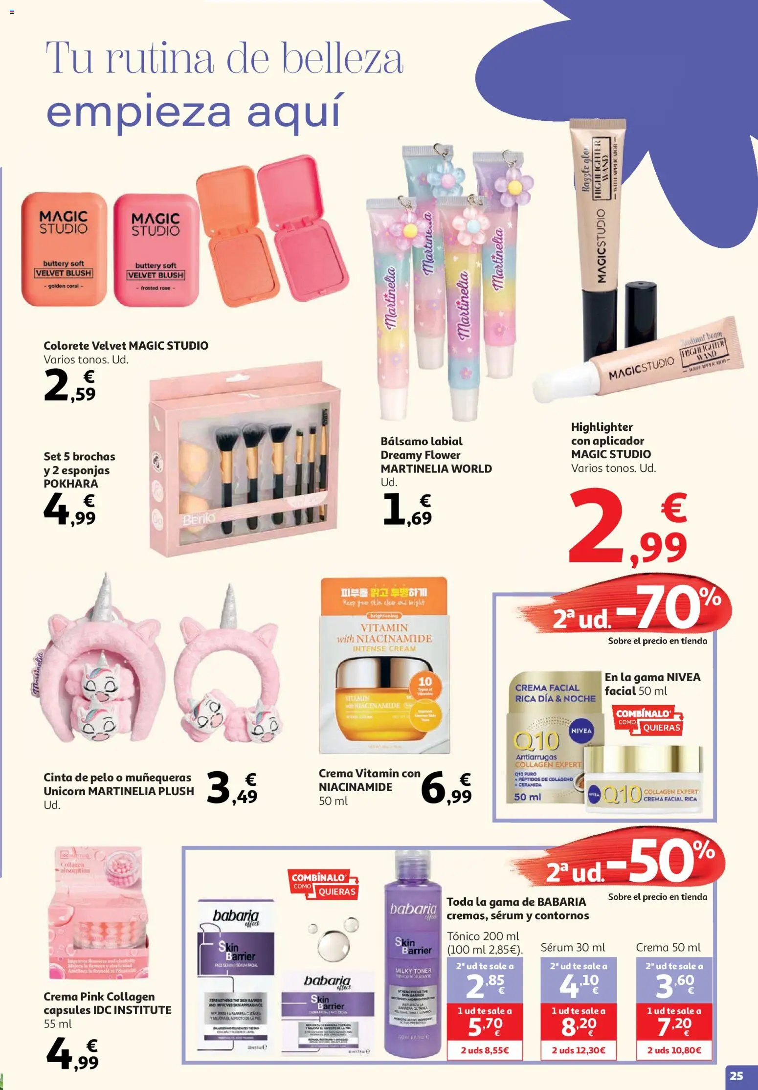 Alcampo HG Cat │ válido desde el 19.05.2026 | Página: 25 | Productos: Colorete, Crema facial, Crema, Toner