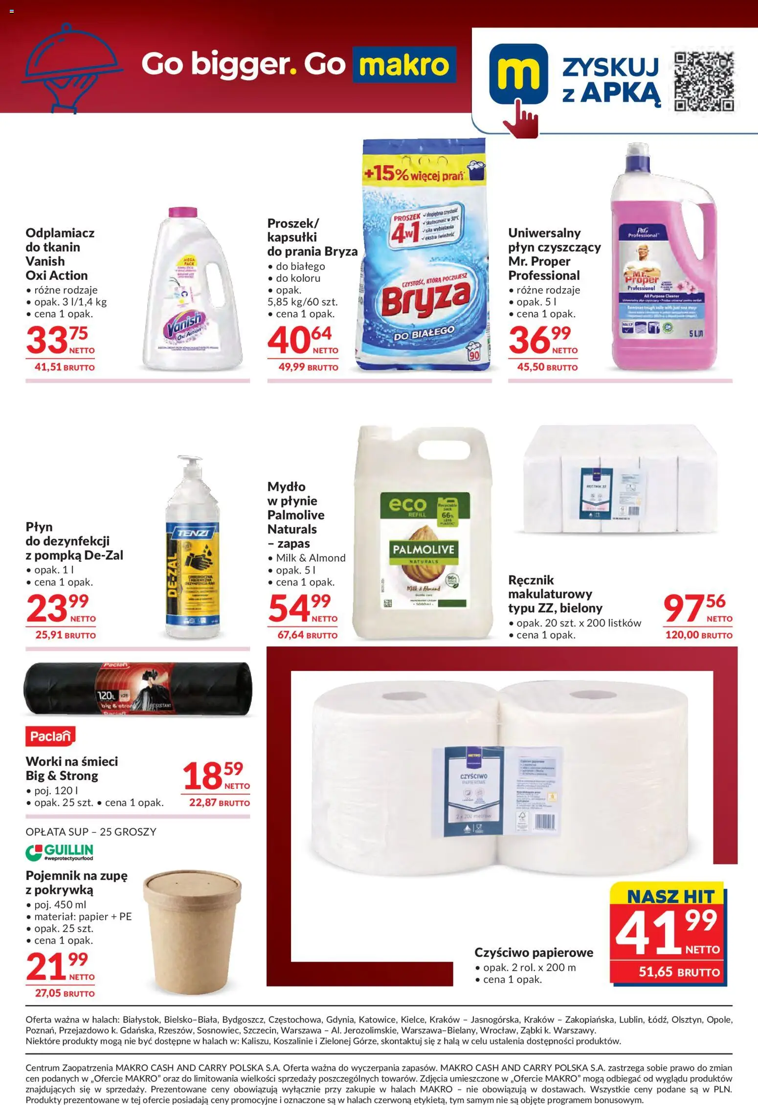 Makro gazetka - Oferta dla Gastronomii od 13.10.2026 | Strona: 10 | Produkty: Worki na śmieci, Kapsułki, Mydło, Odplamiacz