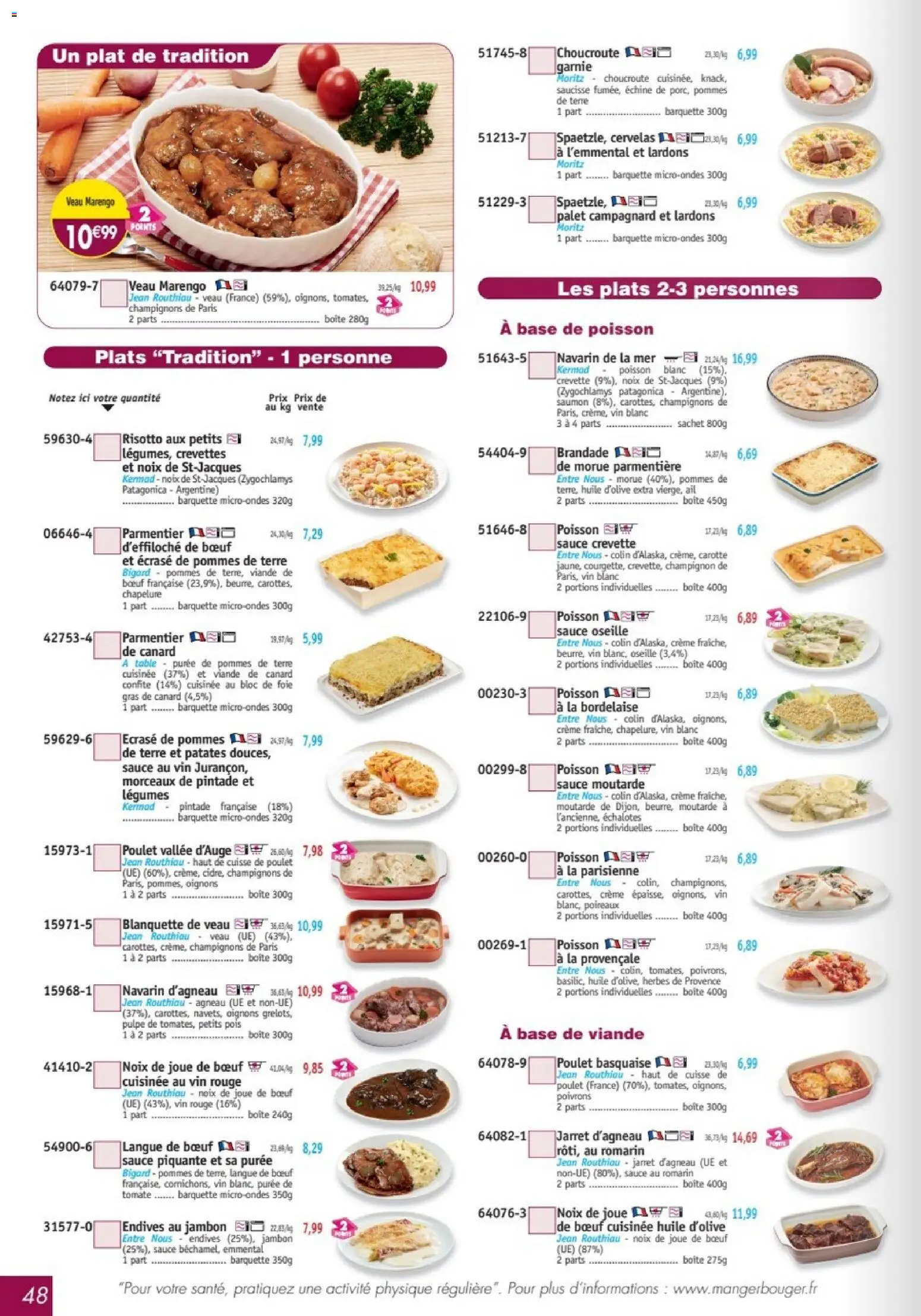 {H1} | Page: 48 | Produits: Morue, Saucisse, Poisson, Noix