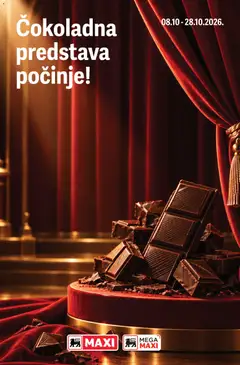 Maxi katalog Čokoladna predstava - pregled Maxi kataloga - važi od 08.10.2026