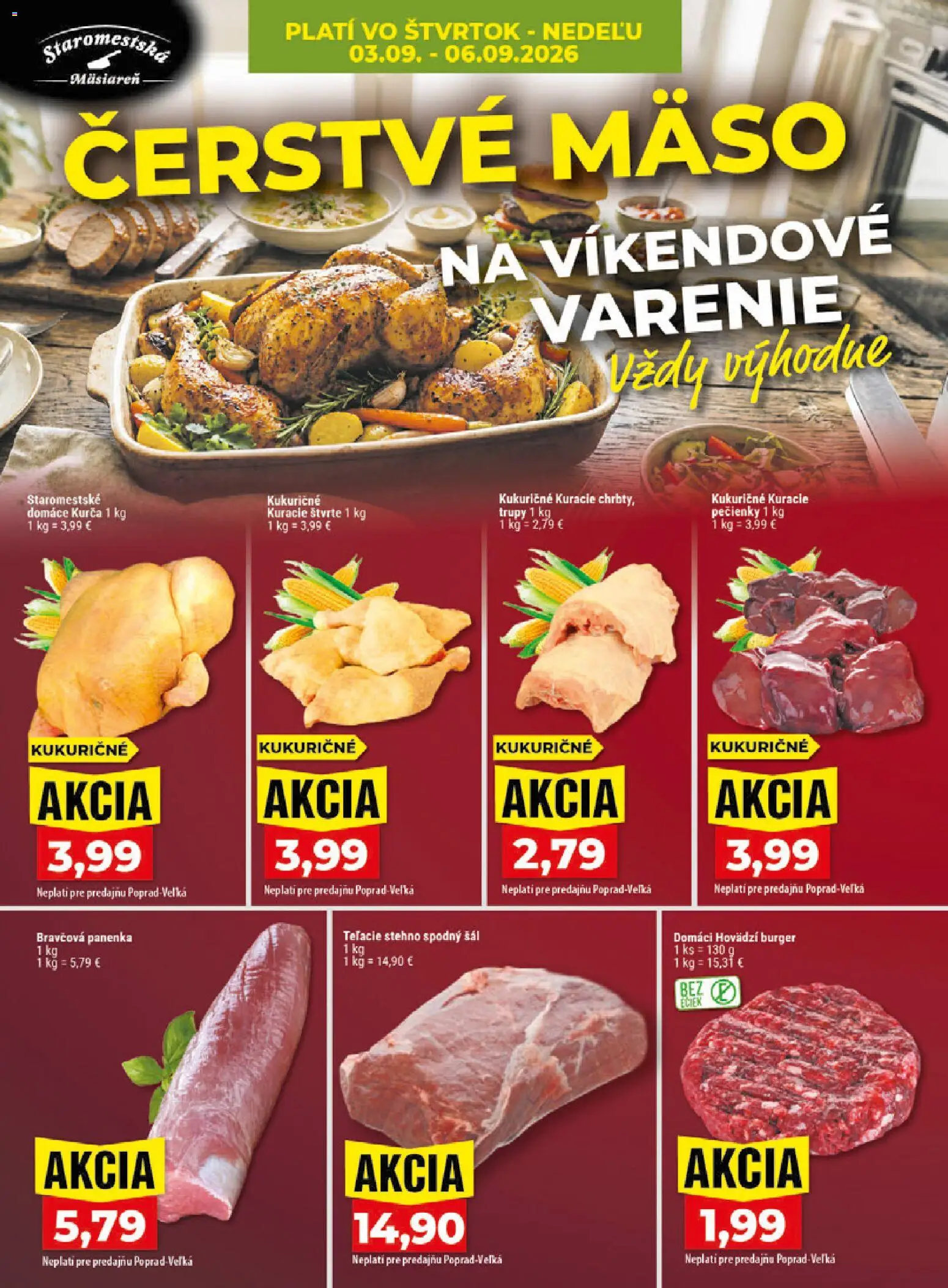Nové Klas akcie – leták je platný od 31.08.2026 | Strana: 27 | Produkty: Mäso, Kuracie štvrte, Šál, Kurča