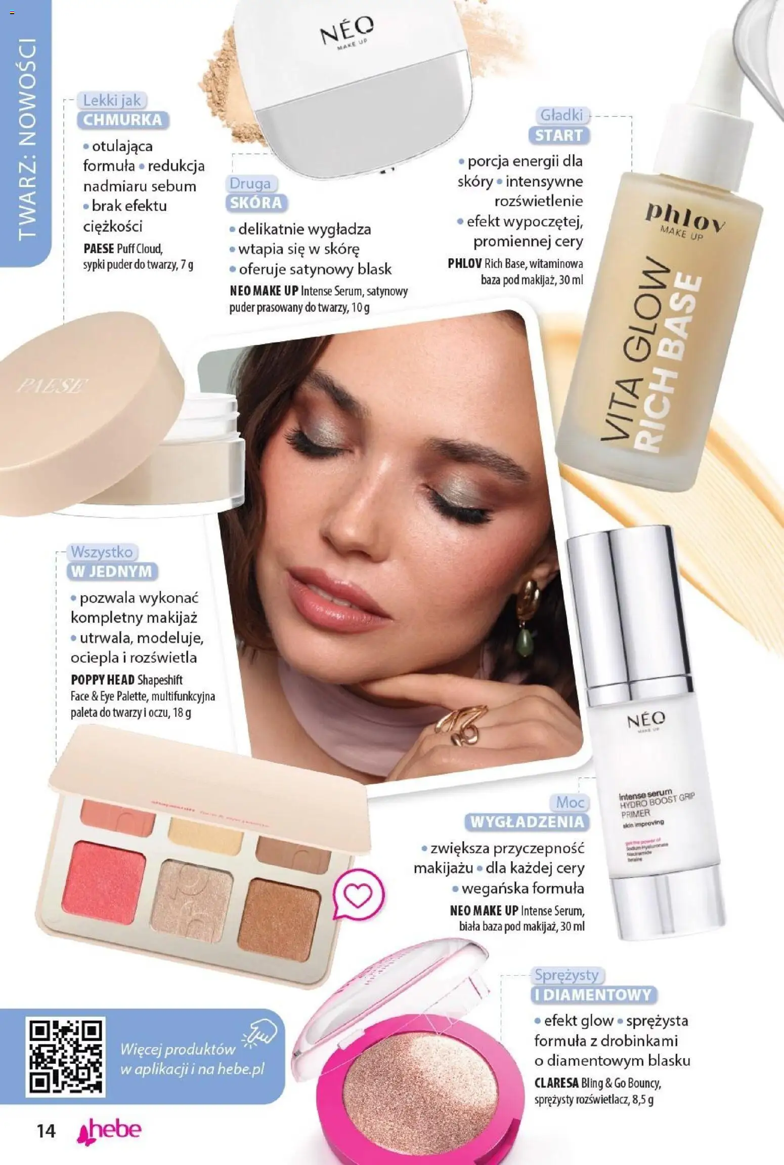 Hebe gazetka - Katalog od 22.09.2026 | Strona: 14 | Produkty: Makijaż, Puder