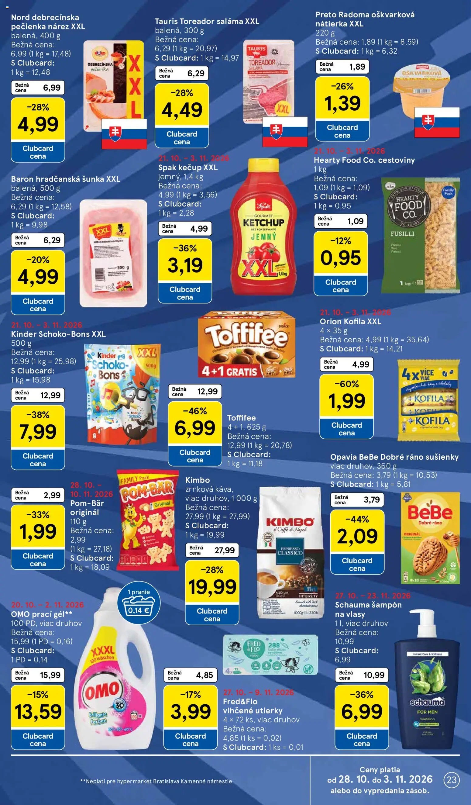 Nové Tesco akcie – leták je platný od 28.10.2026 | Strana: 23