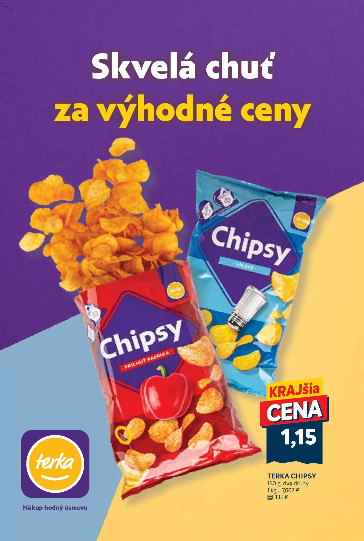 Nové Kraj akcie – leták je platný od 08.10.2026 | Strana: 16 | Produkty: Paprika, Chipsy