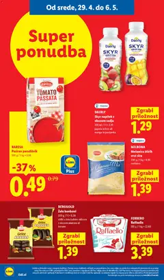 Lidl katalog akcije – veljaven od 29.04.2026 | Stran: 10 | Izdelki: Cheddar, Paradiznik, Kivi, Mango